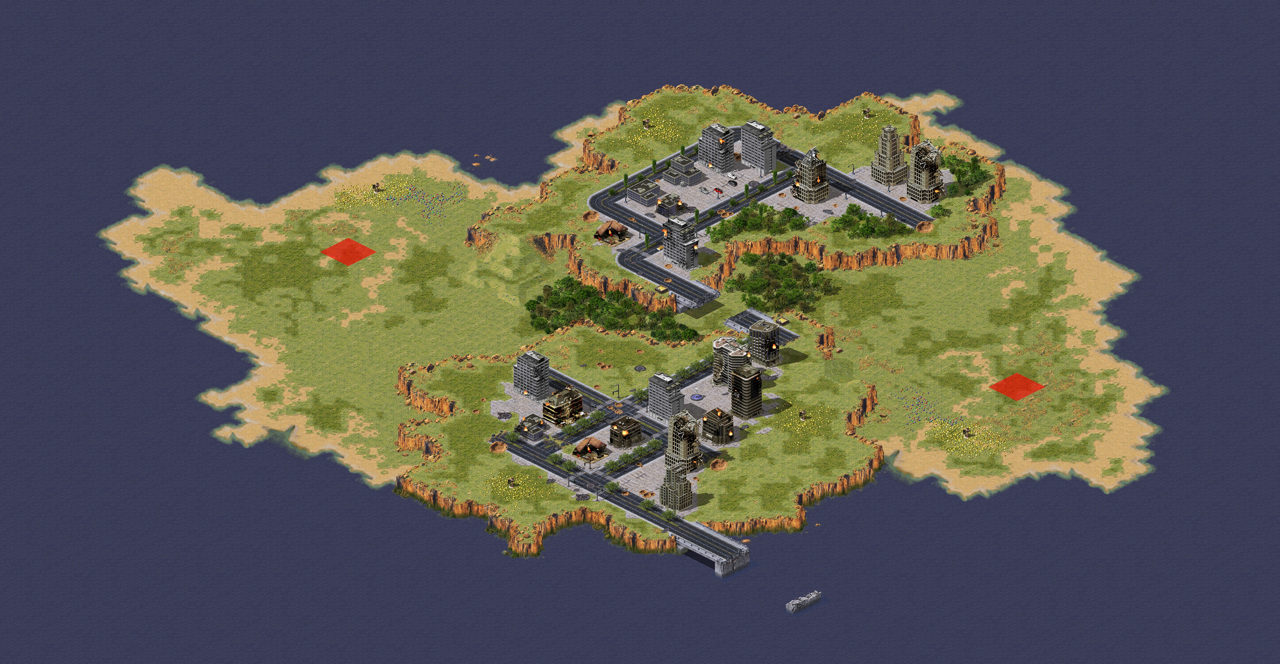 Rendered map: 新增益-岛屿之战