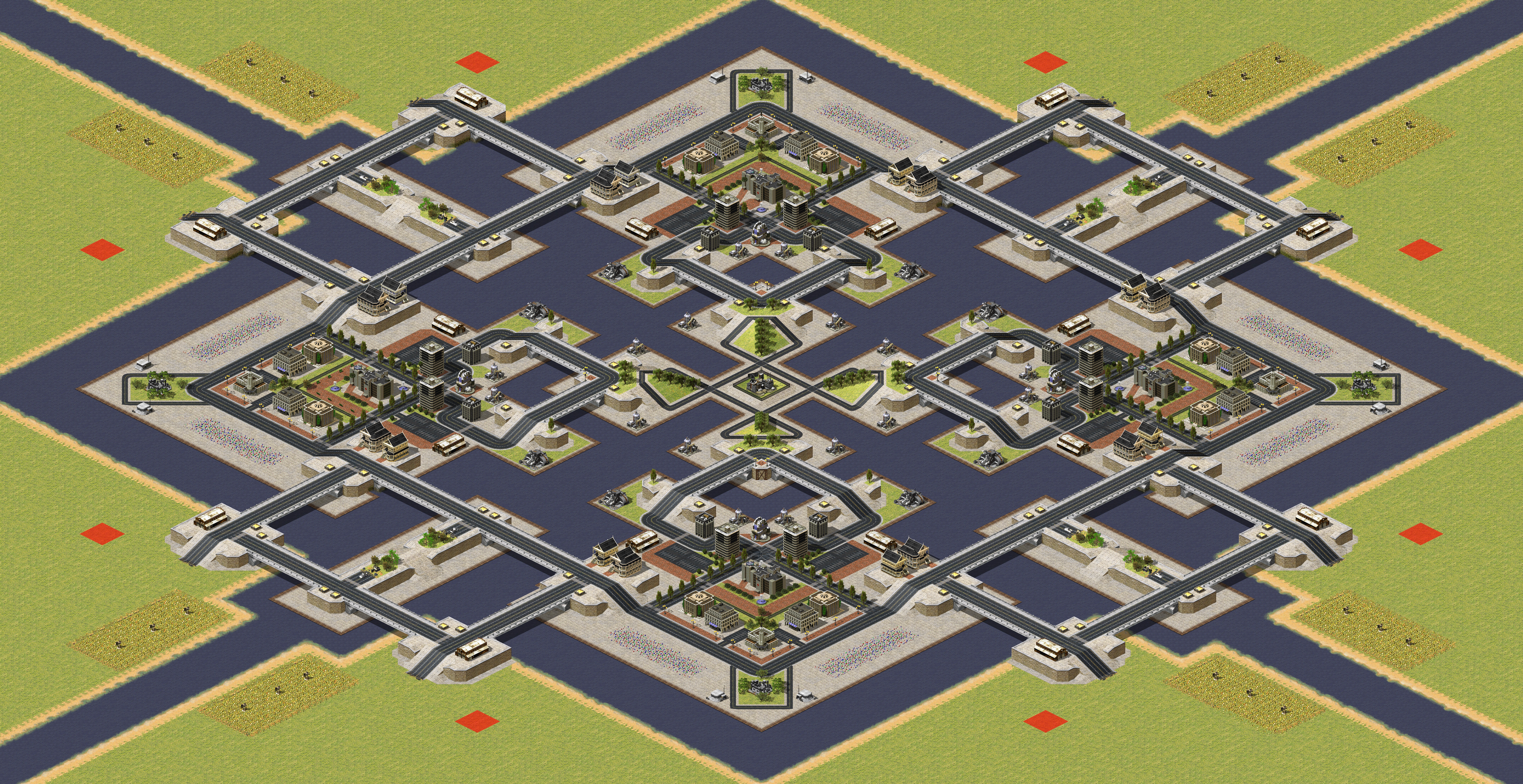 Rendered map: Mayhem Islands