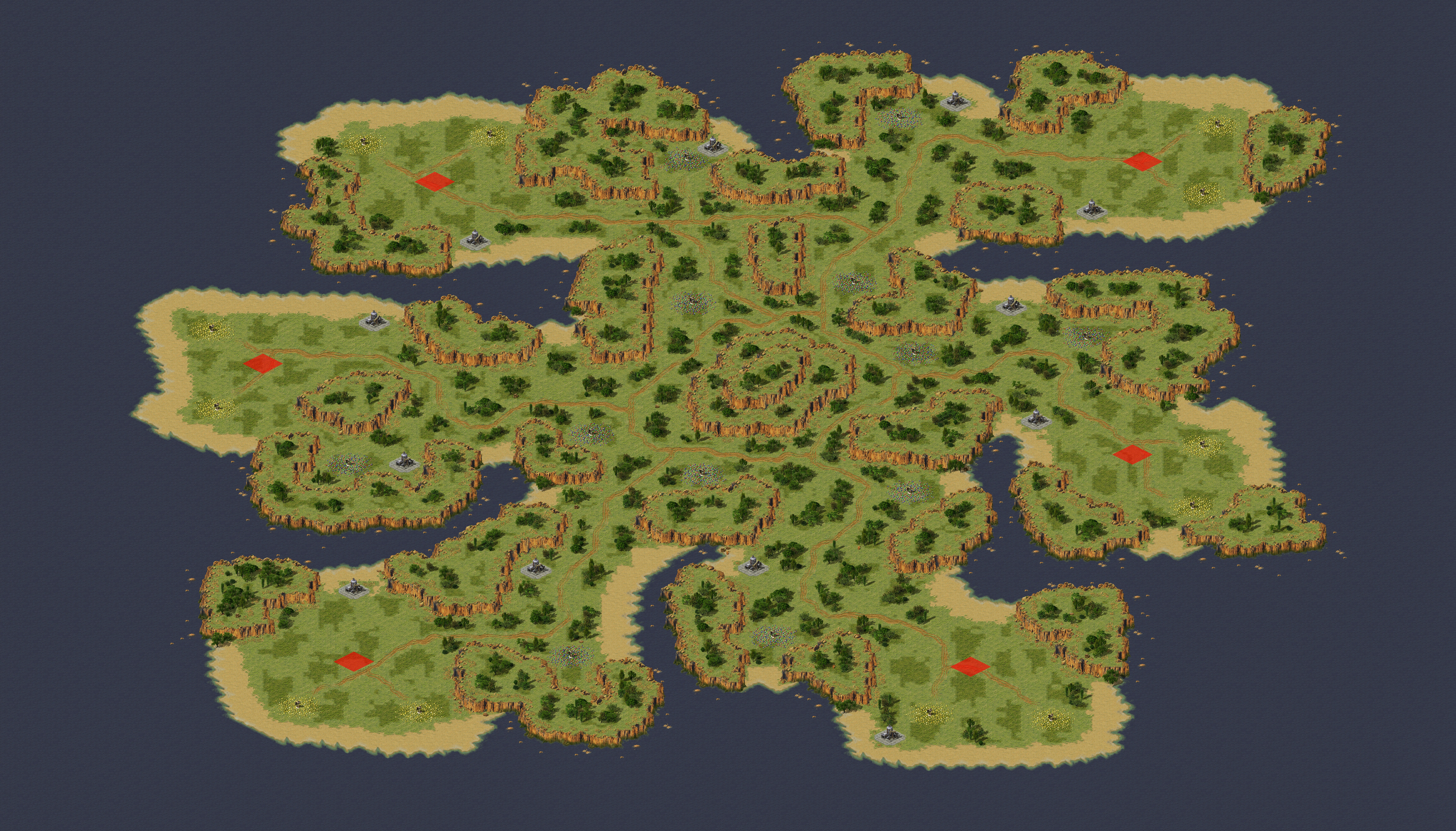 Rendered map: Magmageddon