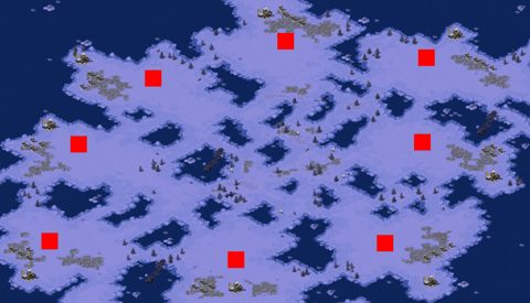 Rendered preview of One Snowy Field Per Player