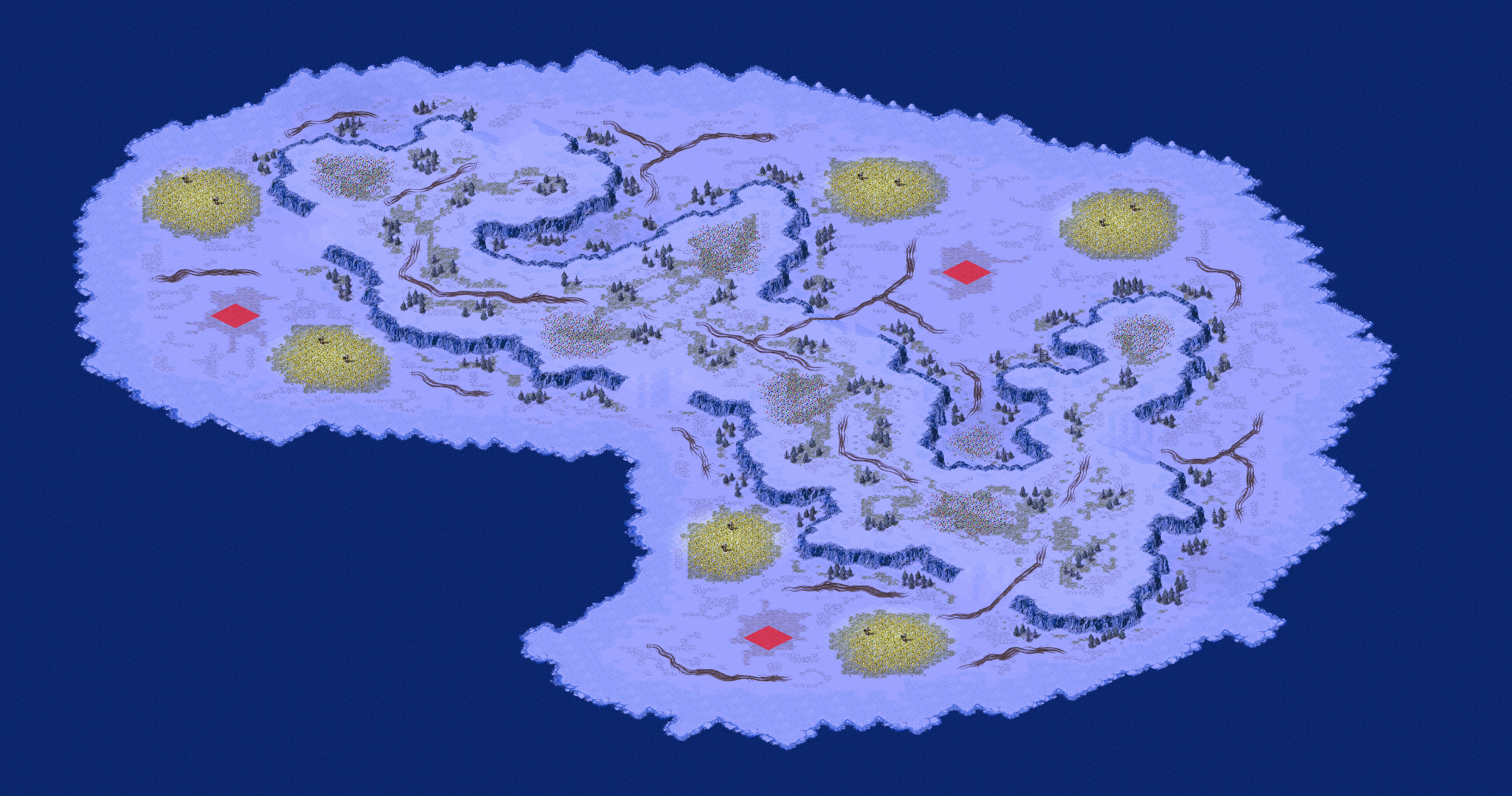Rendered map: Hostile Iceberg