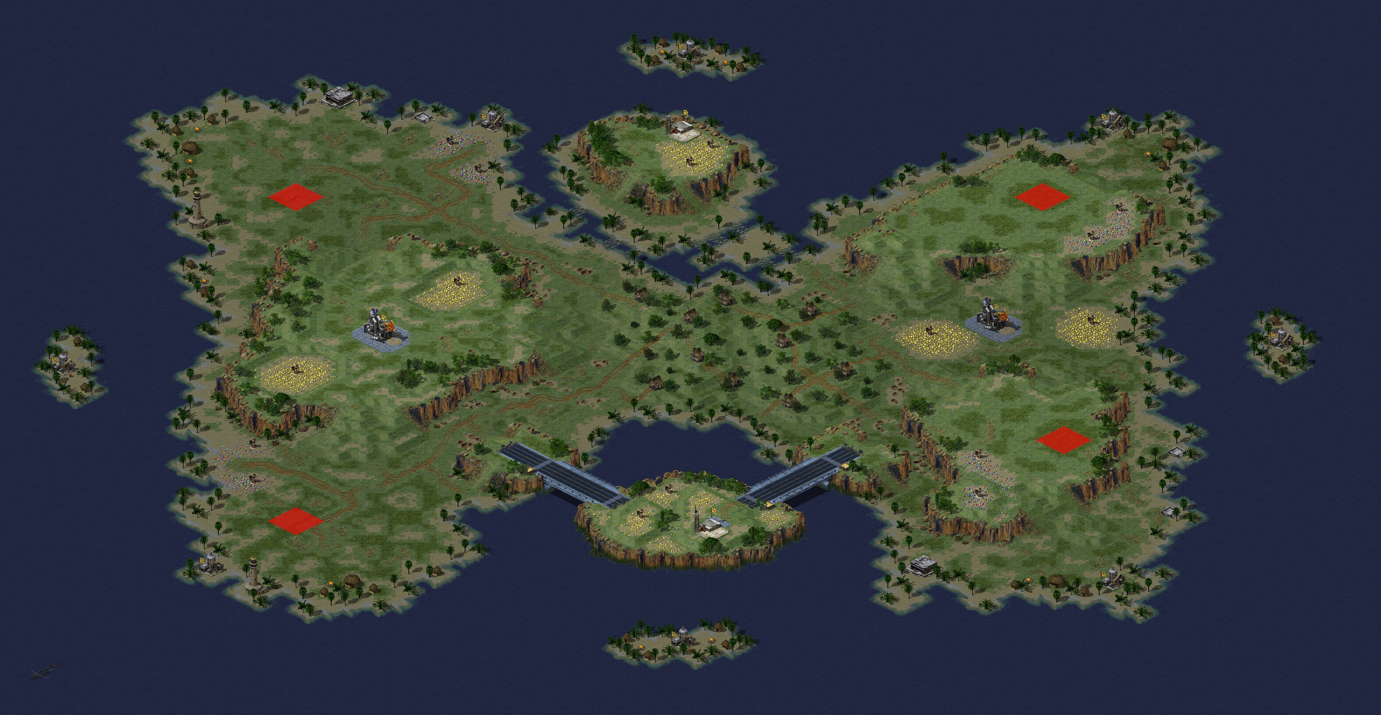 Rendered map: pacifique est Creat