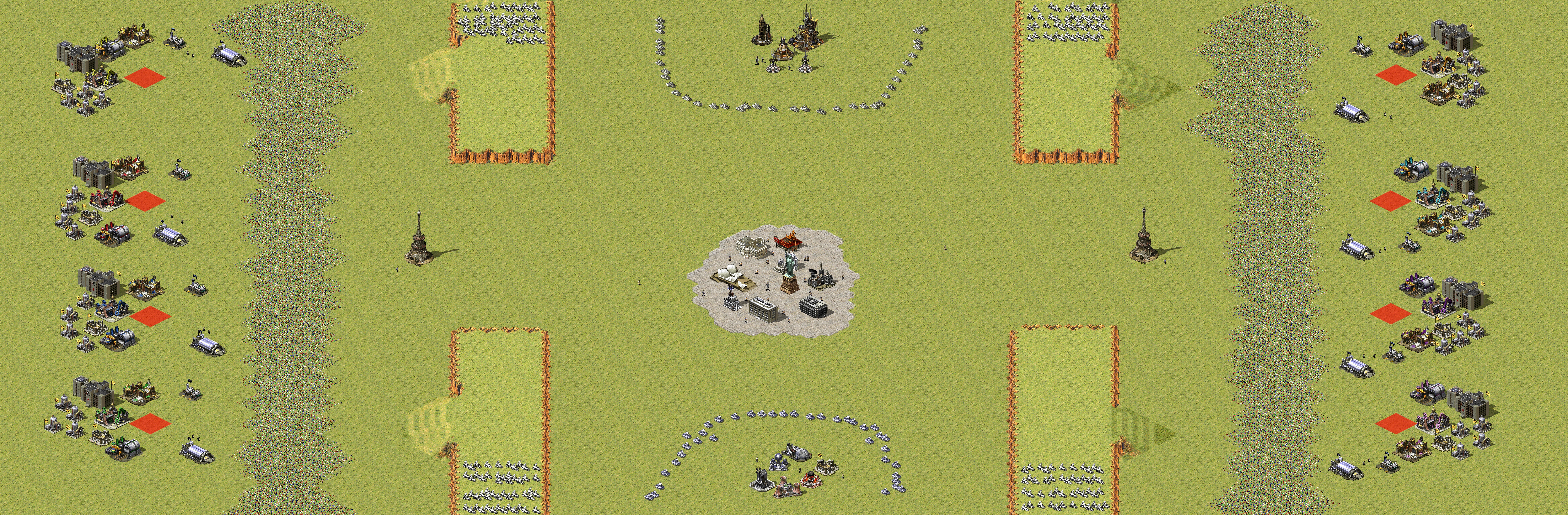Rendered map: 4v4 Crossroads