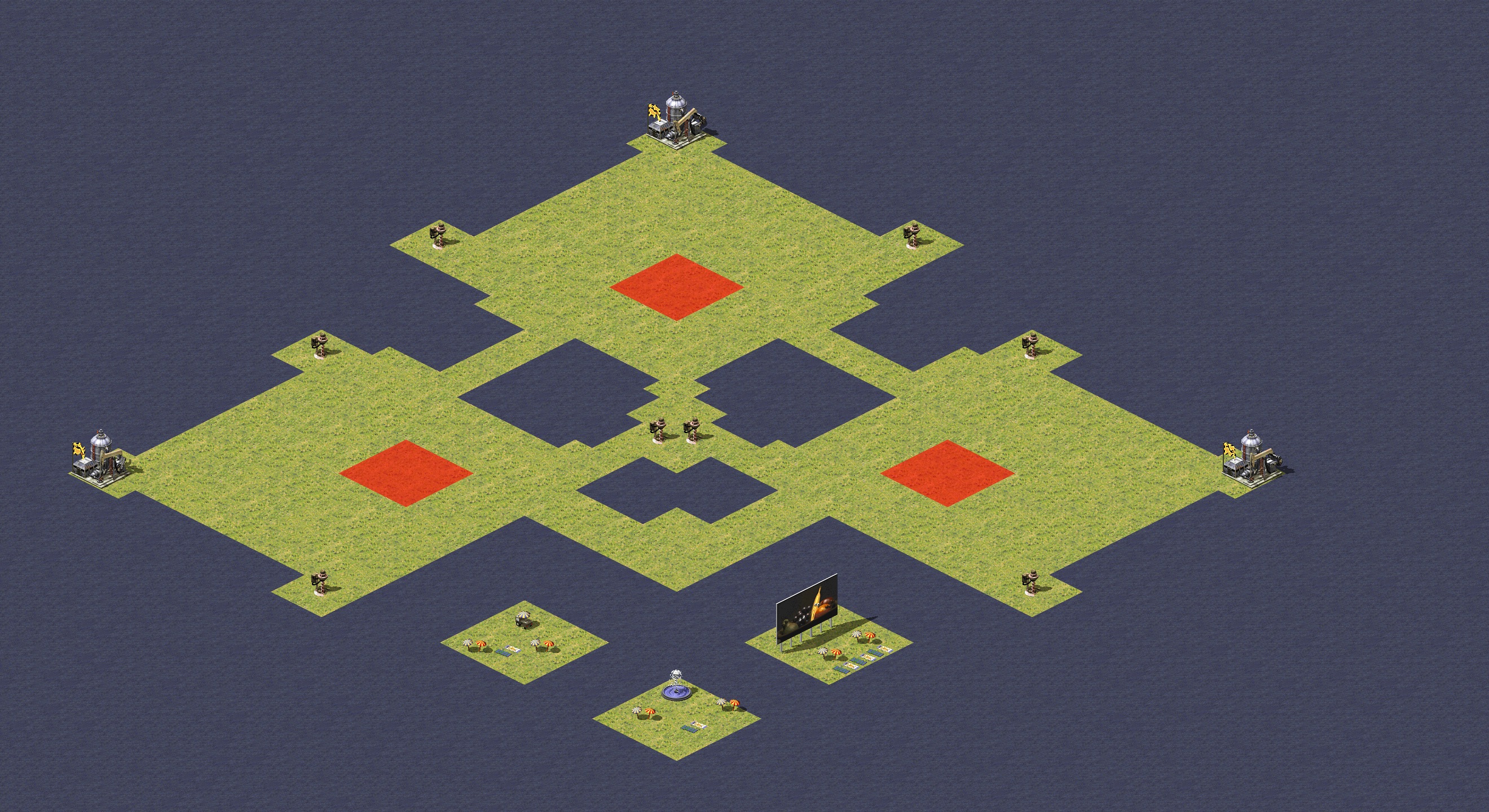 Rendered map: Three-Way Standoff
