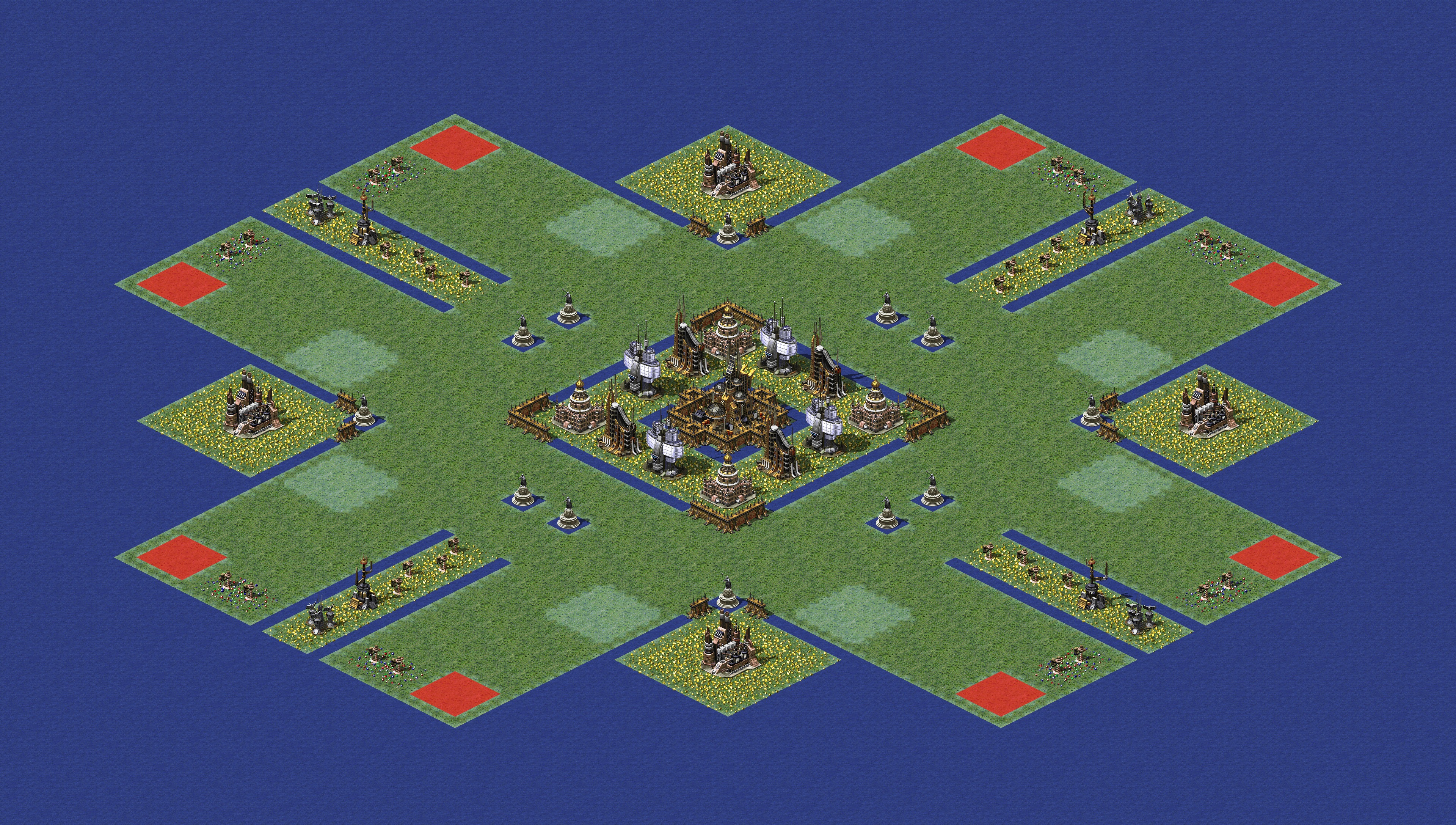 Rendered map: Tech Upgrade Strategy War