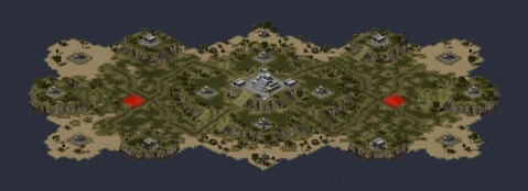 Rendered preview of Official Tournament Map A (Megawealth)