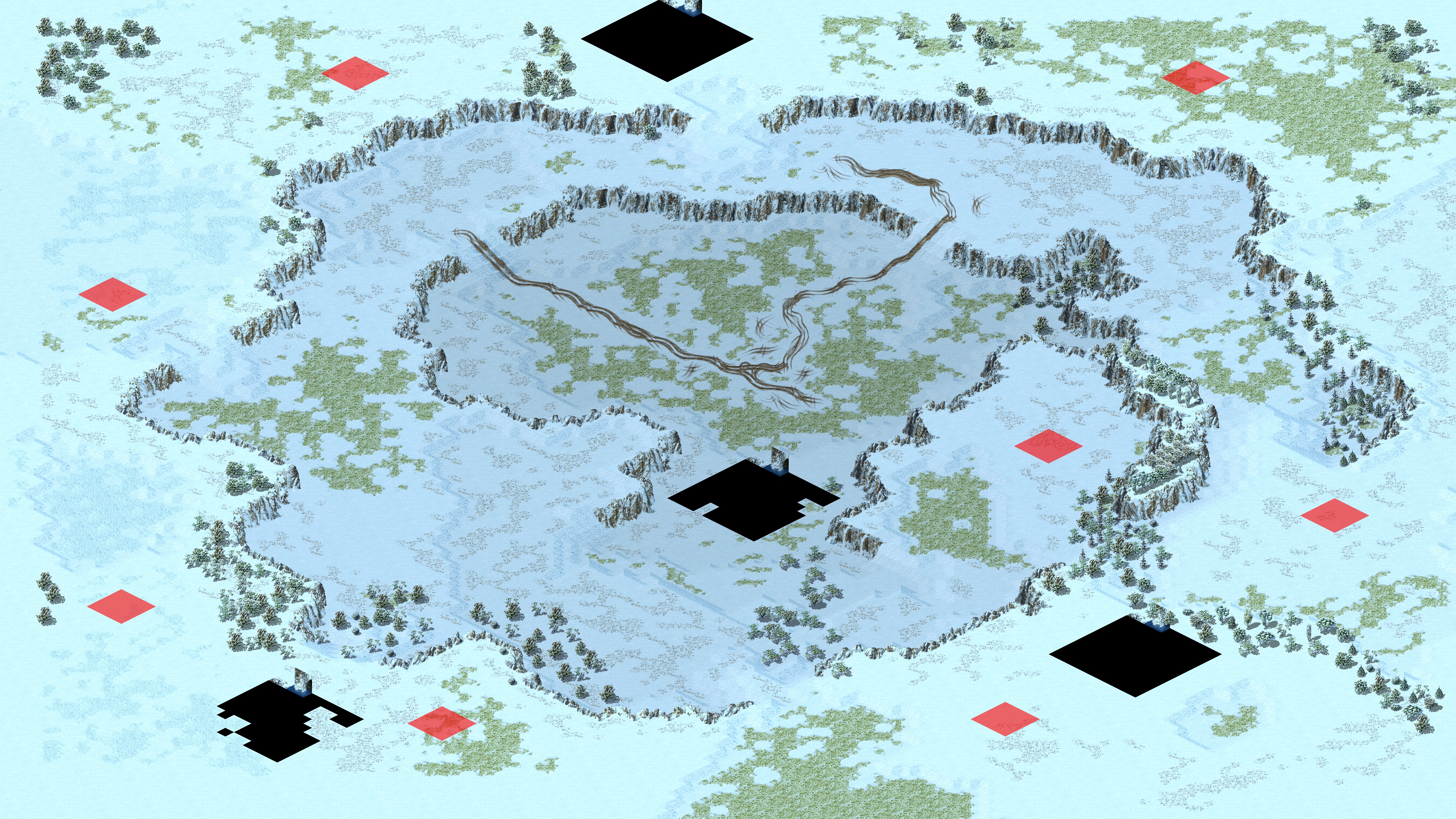 Rendered map: Casual Tank War - Snowy
