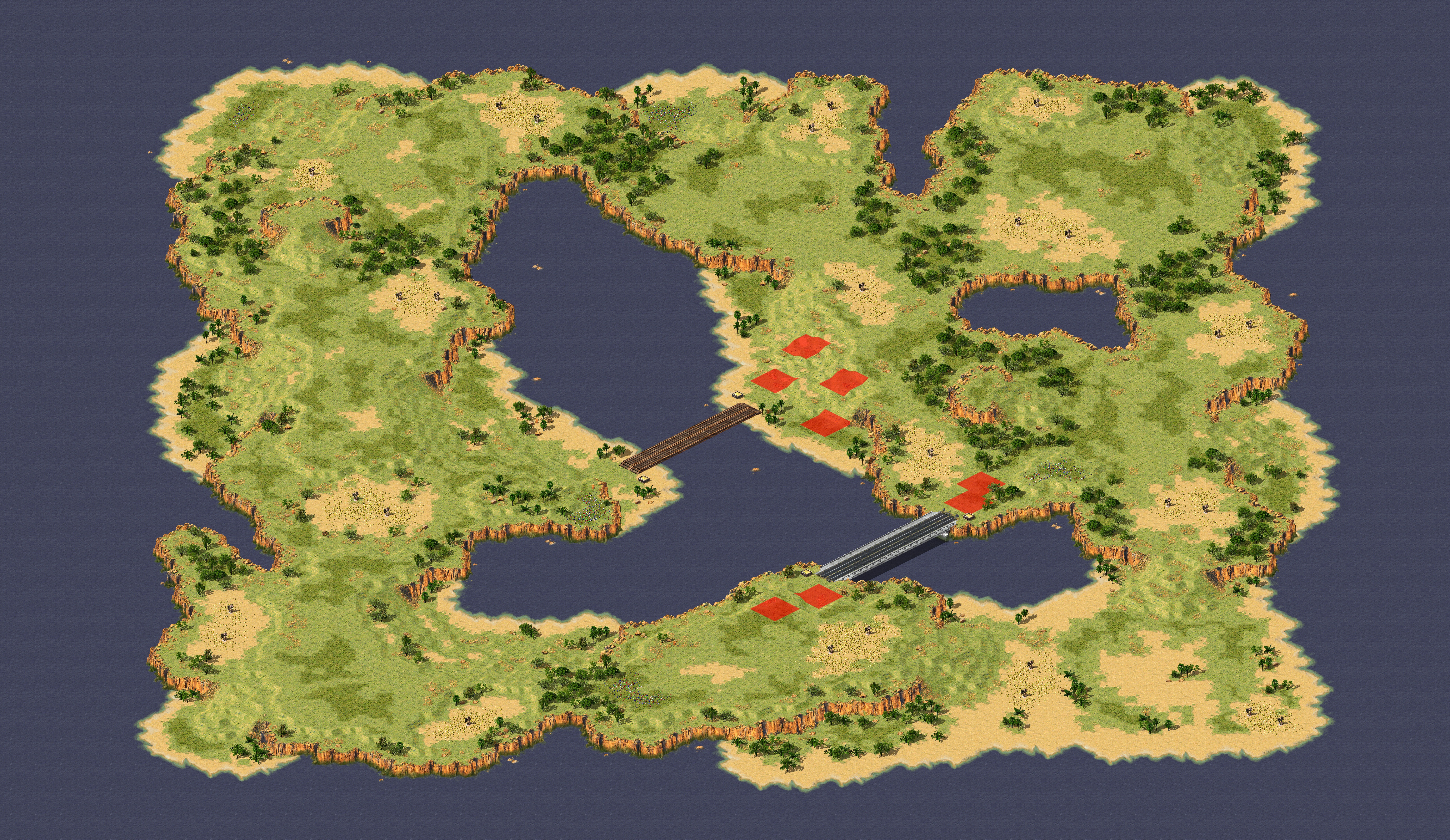 Rendered map: A Path Beyond II (Land Rush)