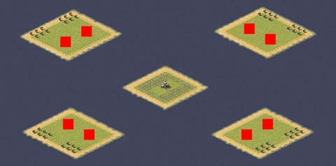 Rendered preview of 4 Island Naval War 2v2v2v2