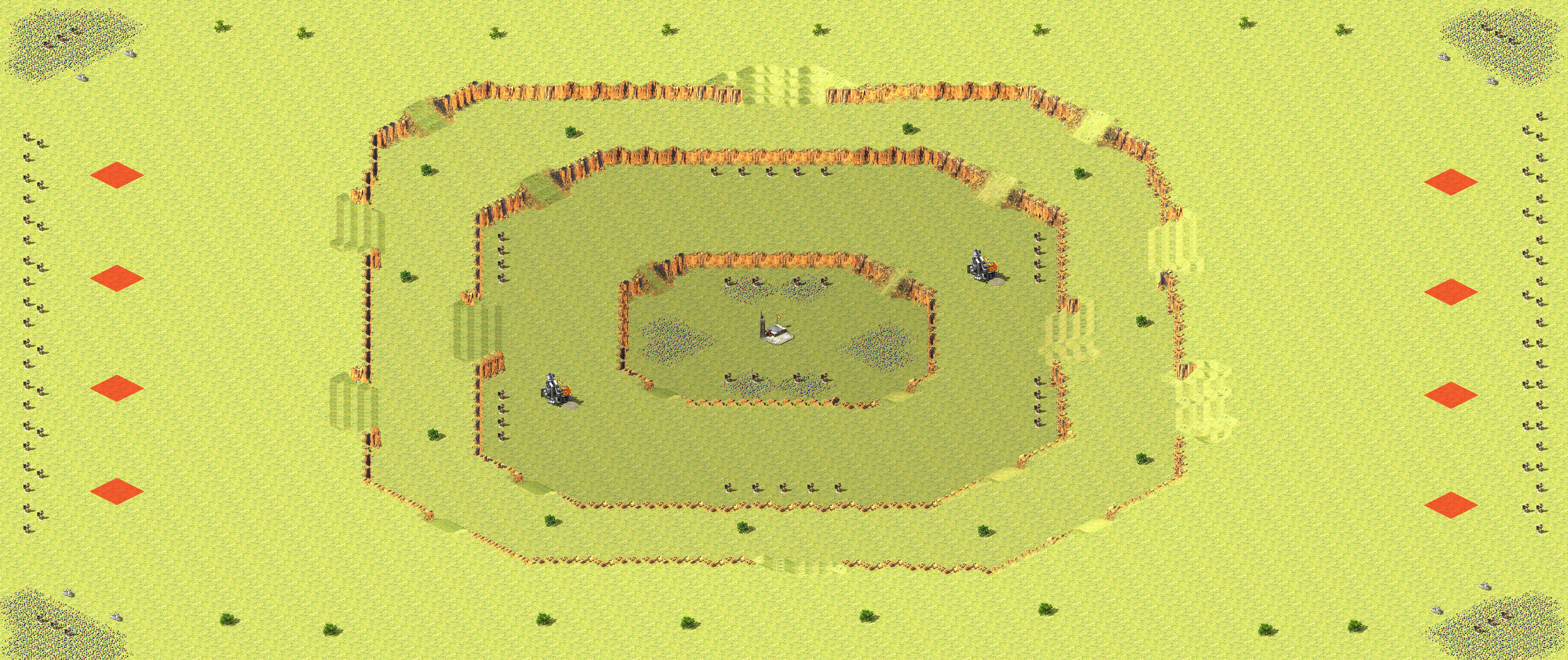 Rendered map: Green Snowy Field 4v4