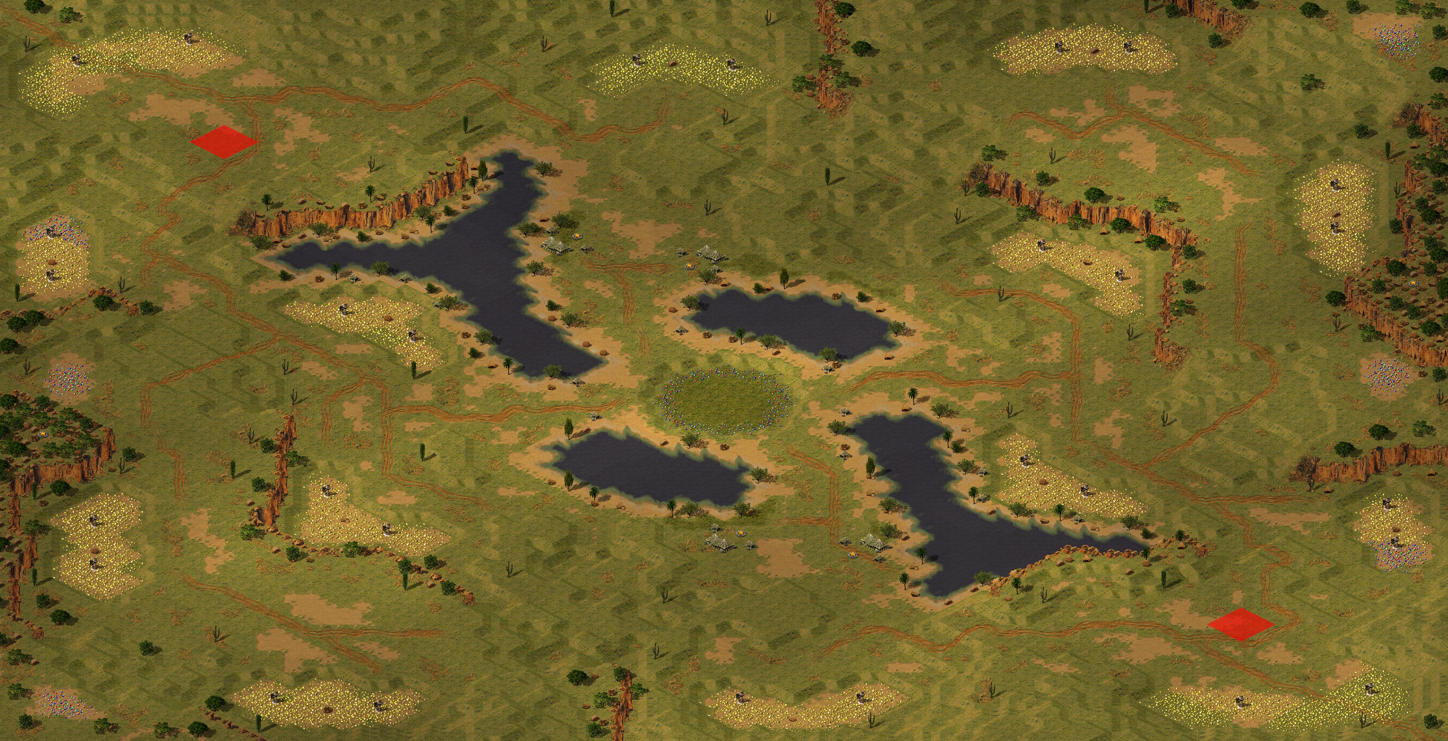 Rendered map: Arabian Oasis (YR Port)