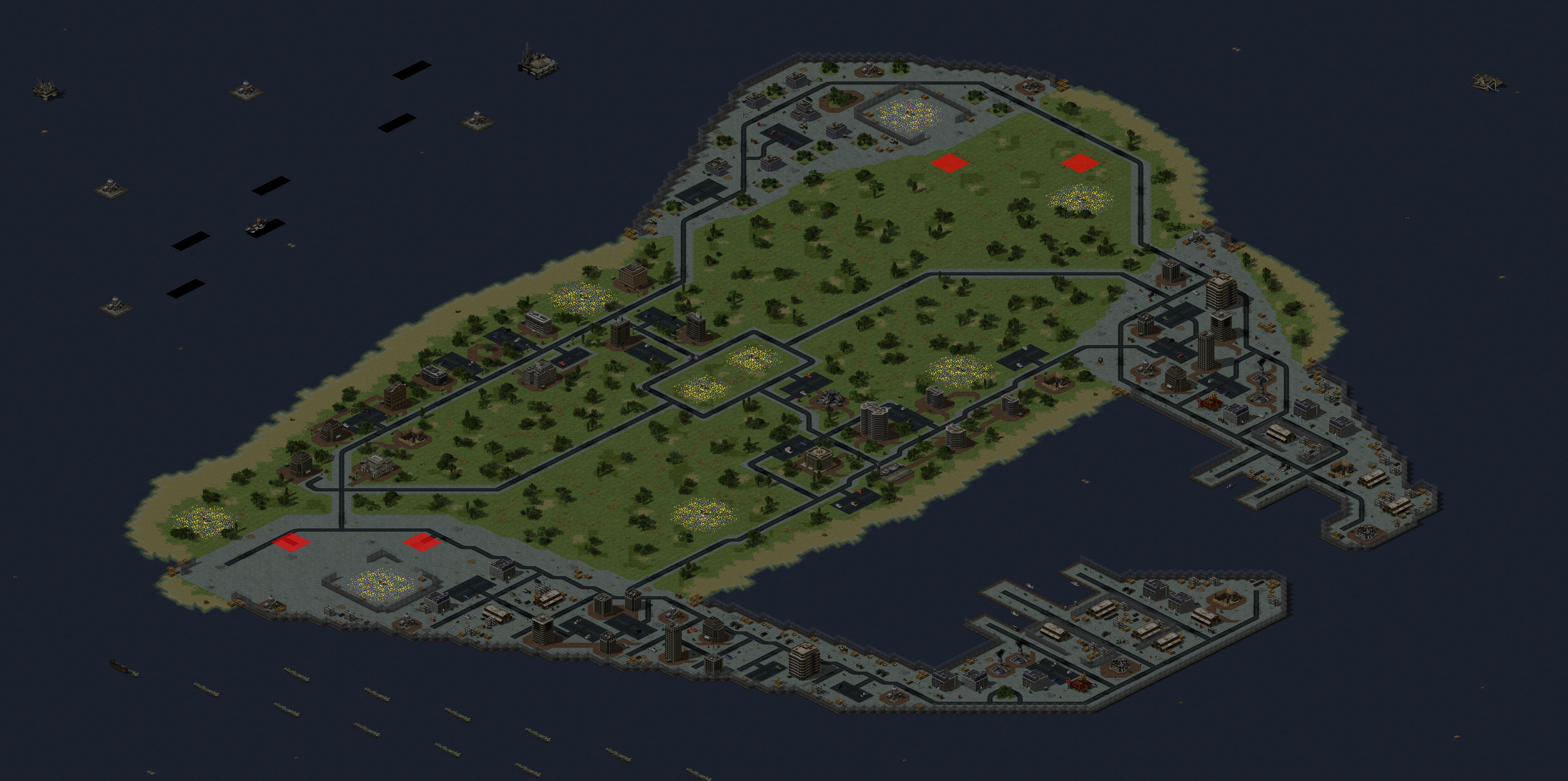 Rendered map: Southwest Cay