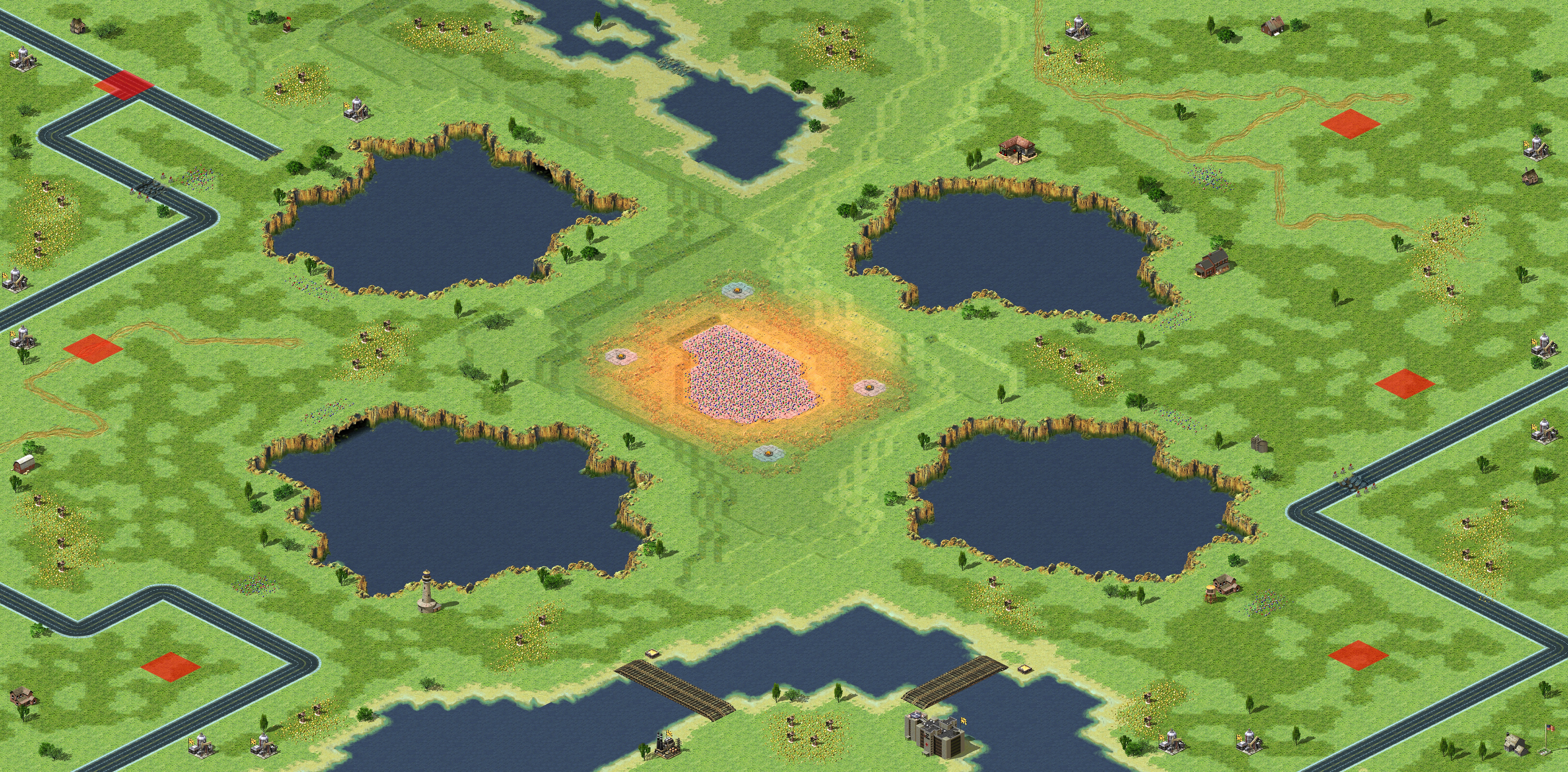 Rendered map: Volcano Lake