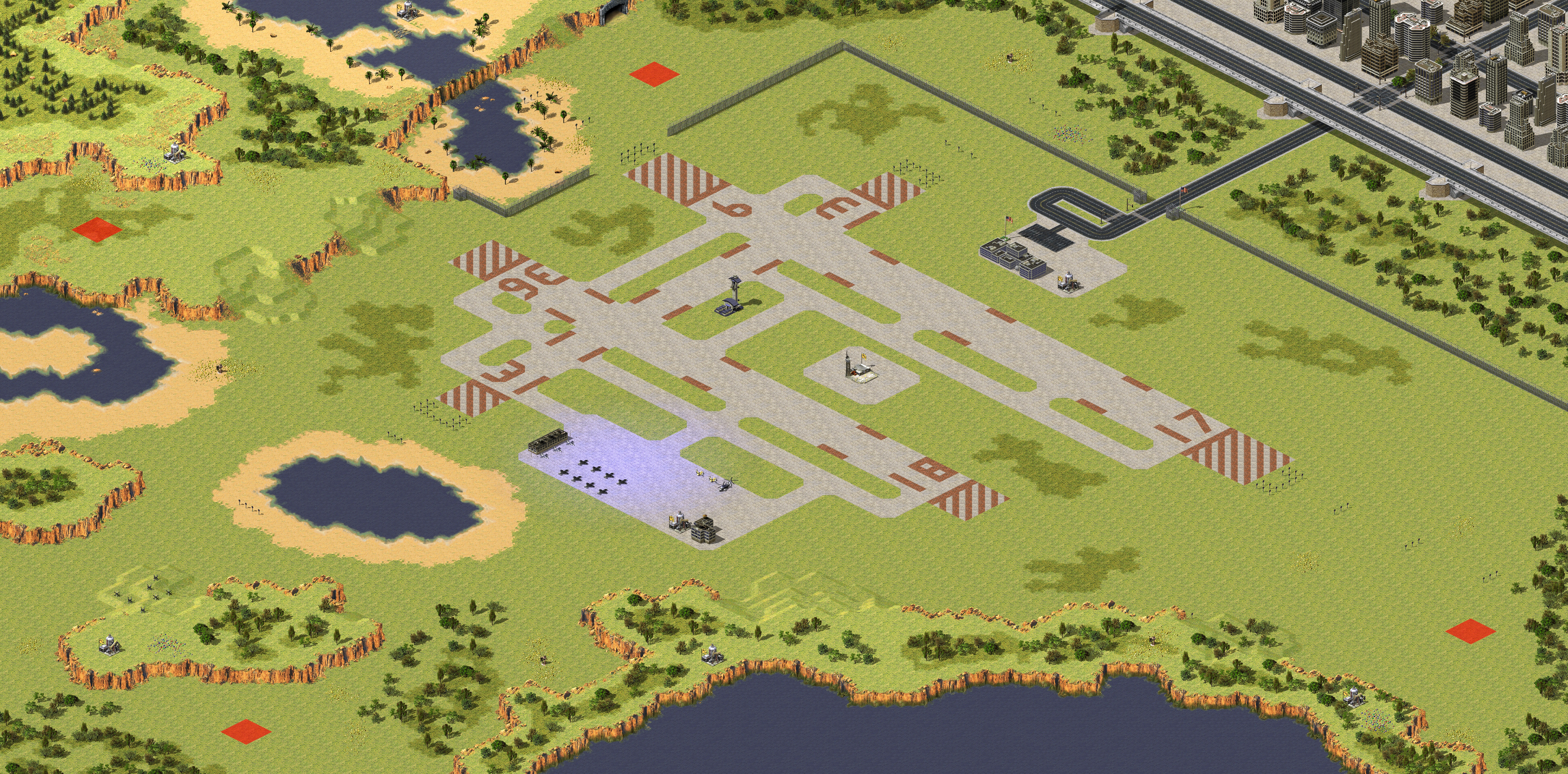 Rendered map: Rolling Hills Air Force Base