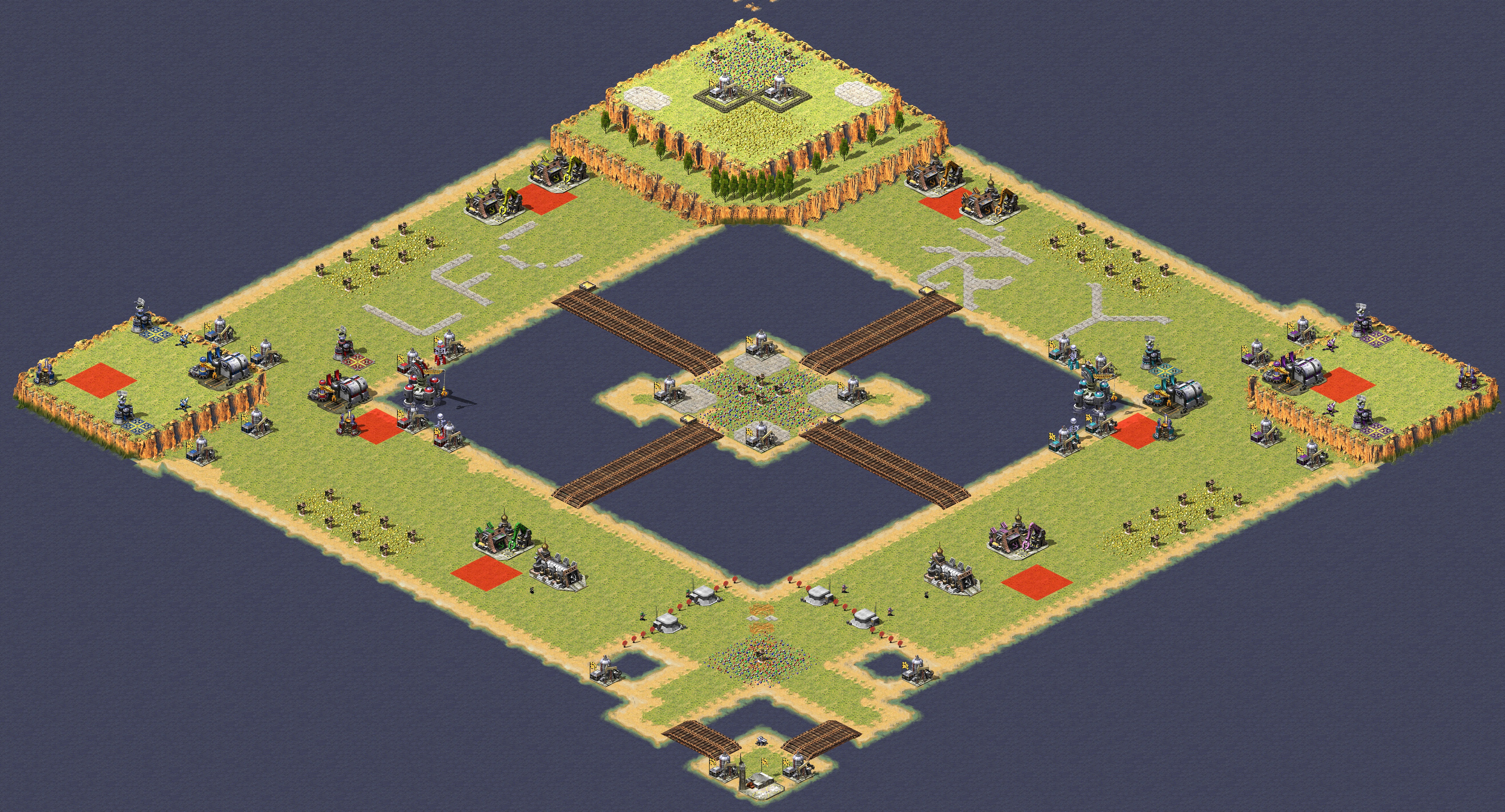 Rendered map: Unfair Mirror 4v4