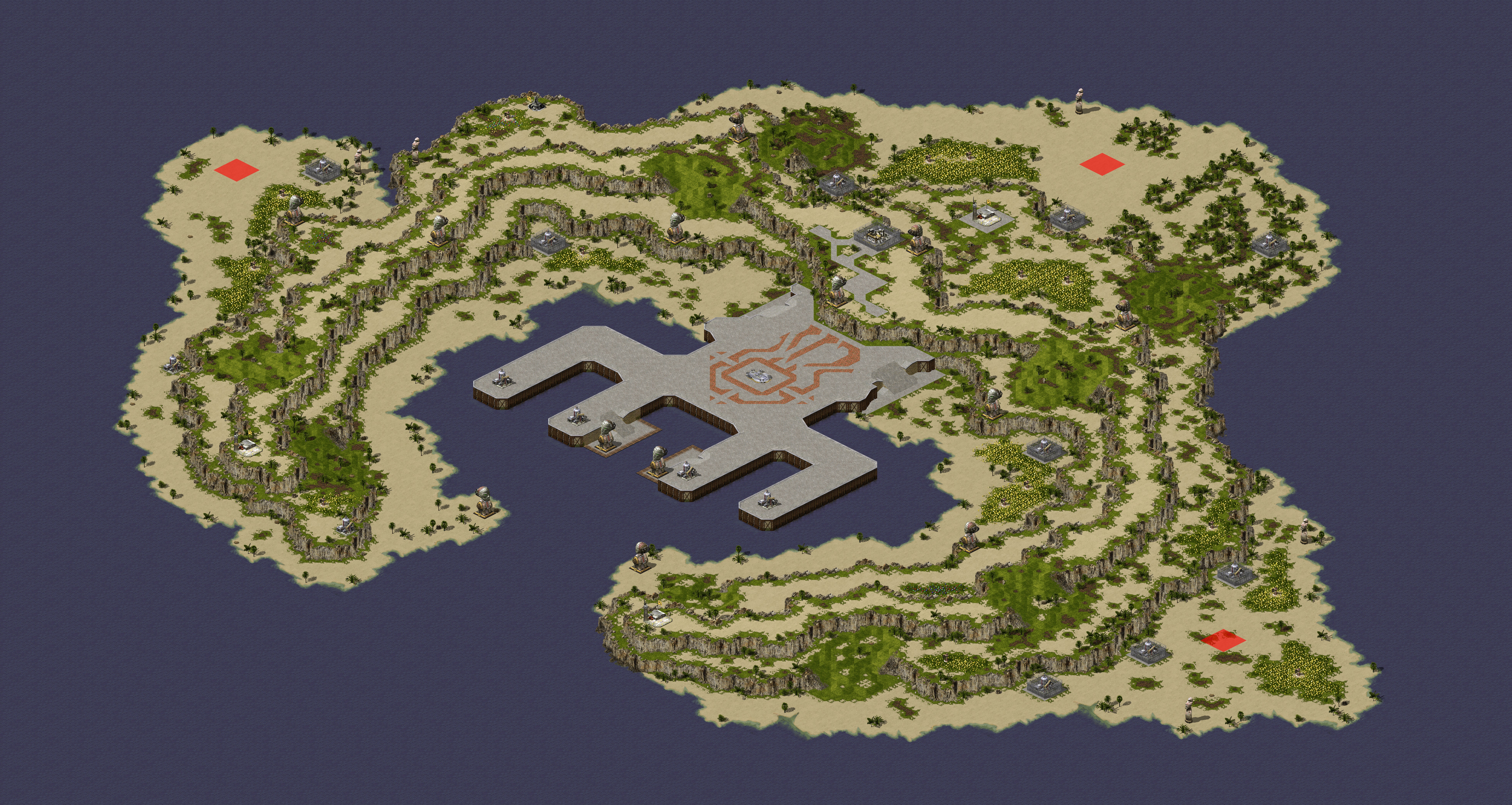 Rendered map: Yuri's Island (3)