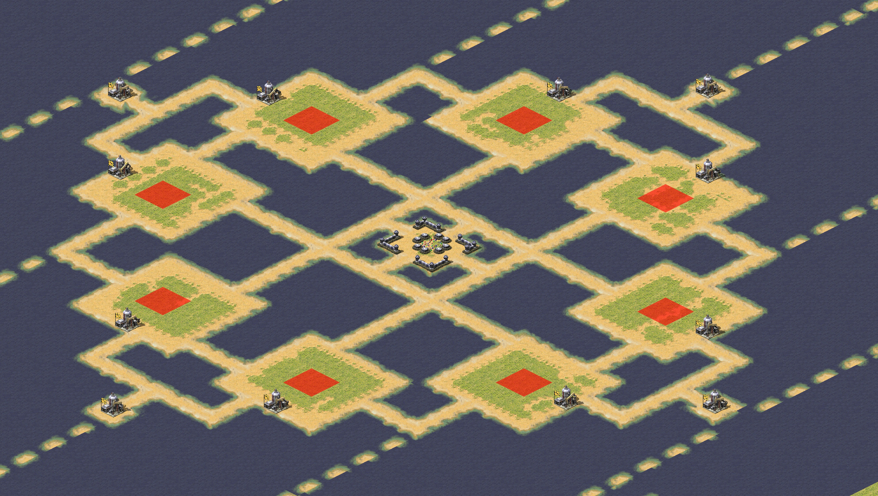 Rendered map: Oil Fields Mine Rush 3.0