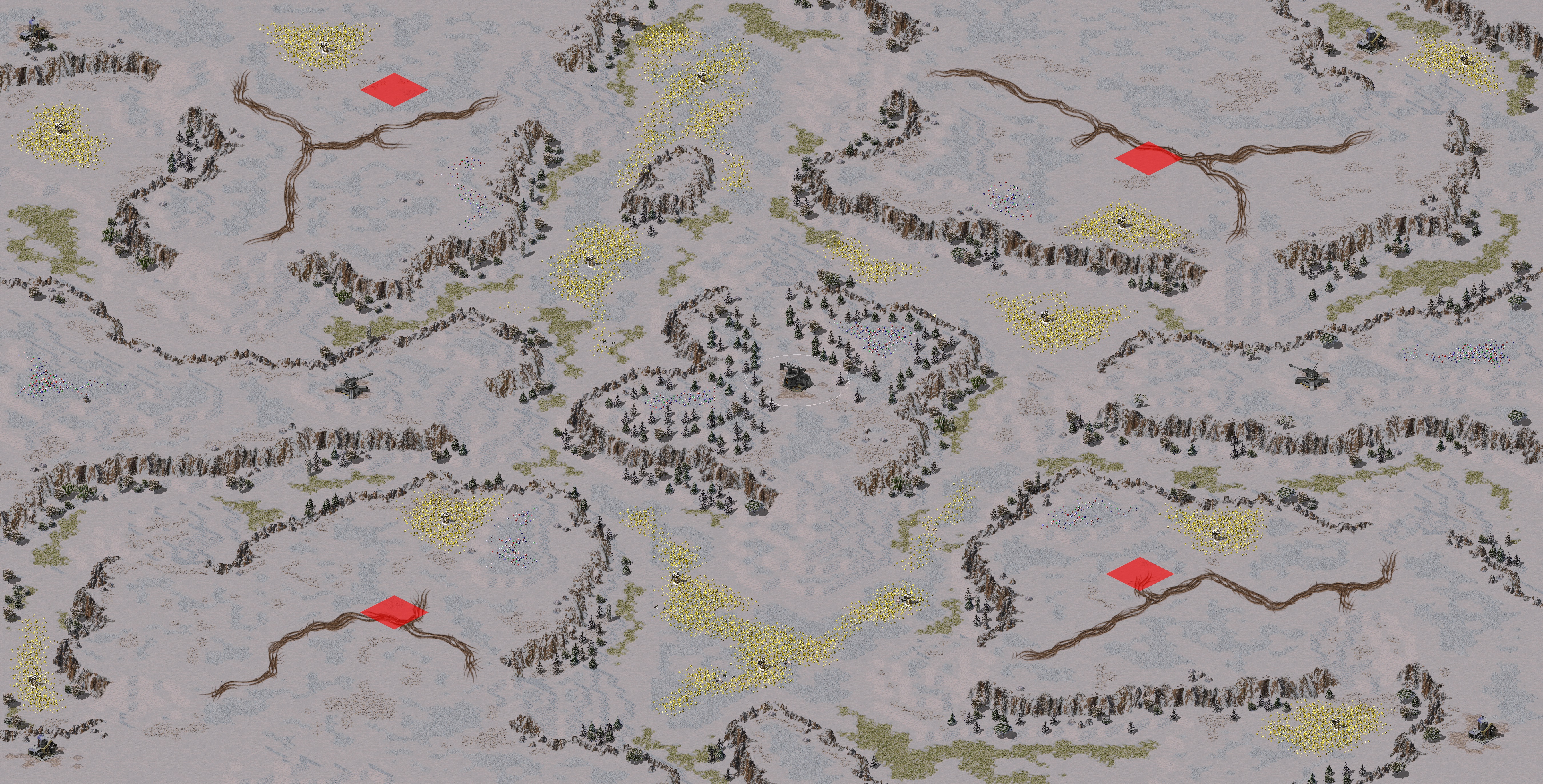 Rendered map: Snow Valley