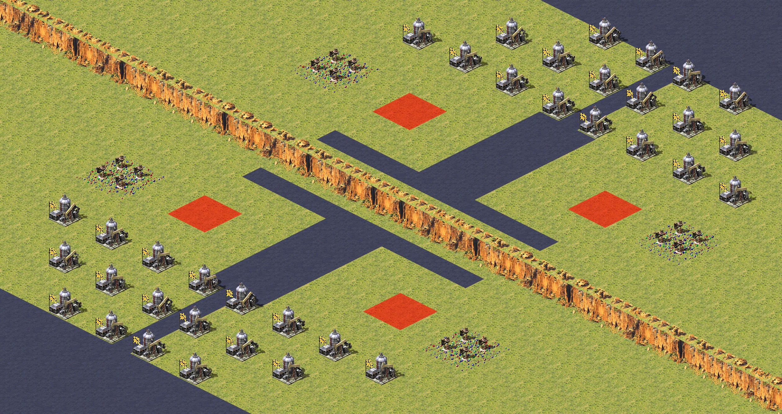 Rendered map: Air War 2 (Oil)