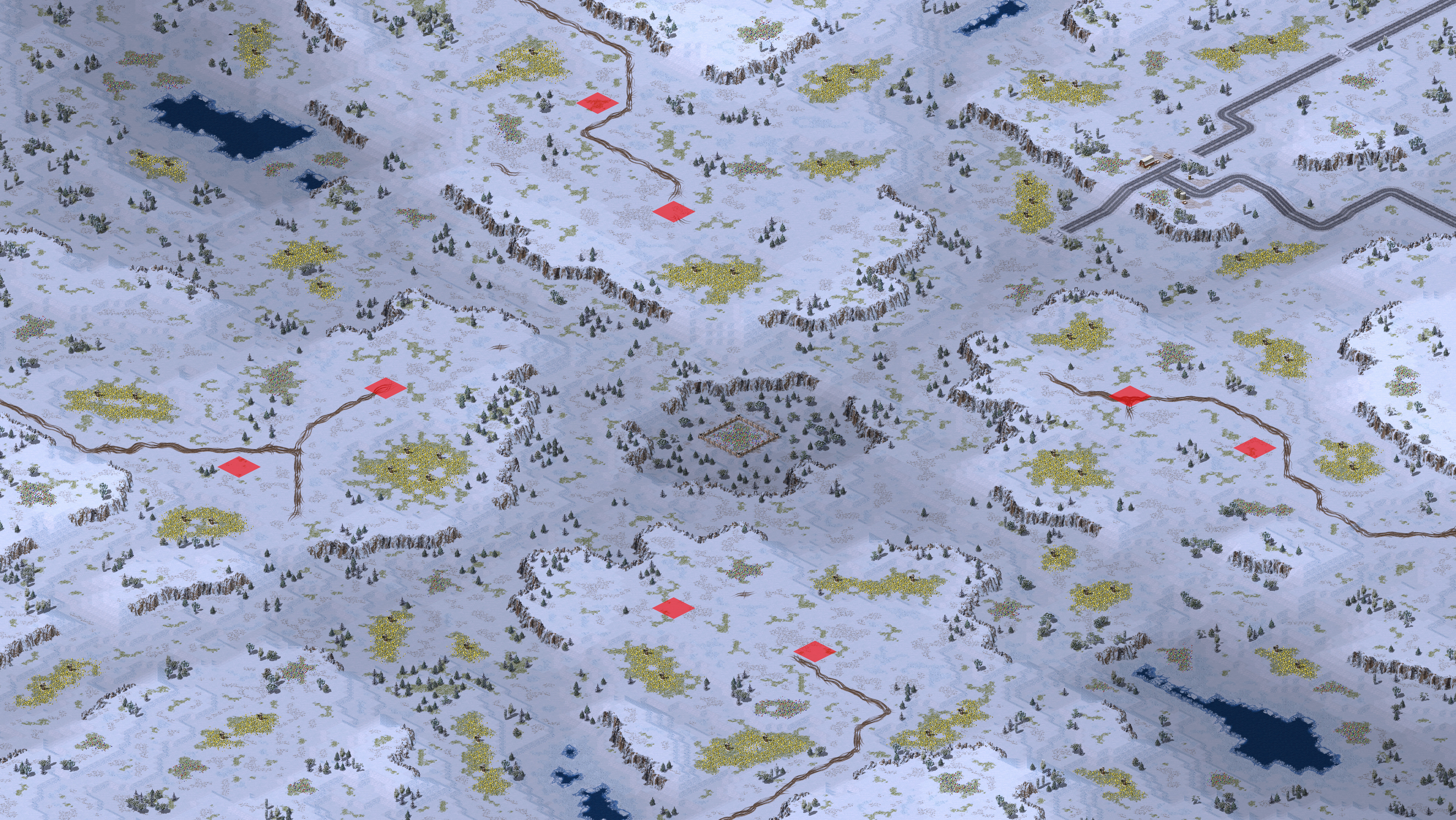 Rendered map: Coldest Peak 4v4