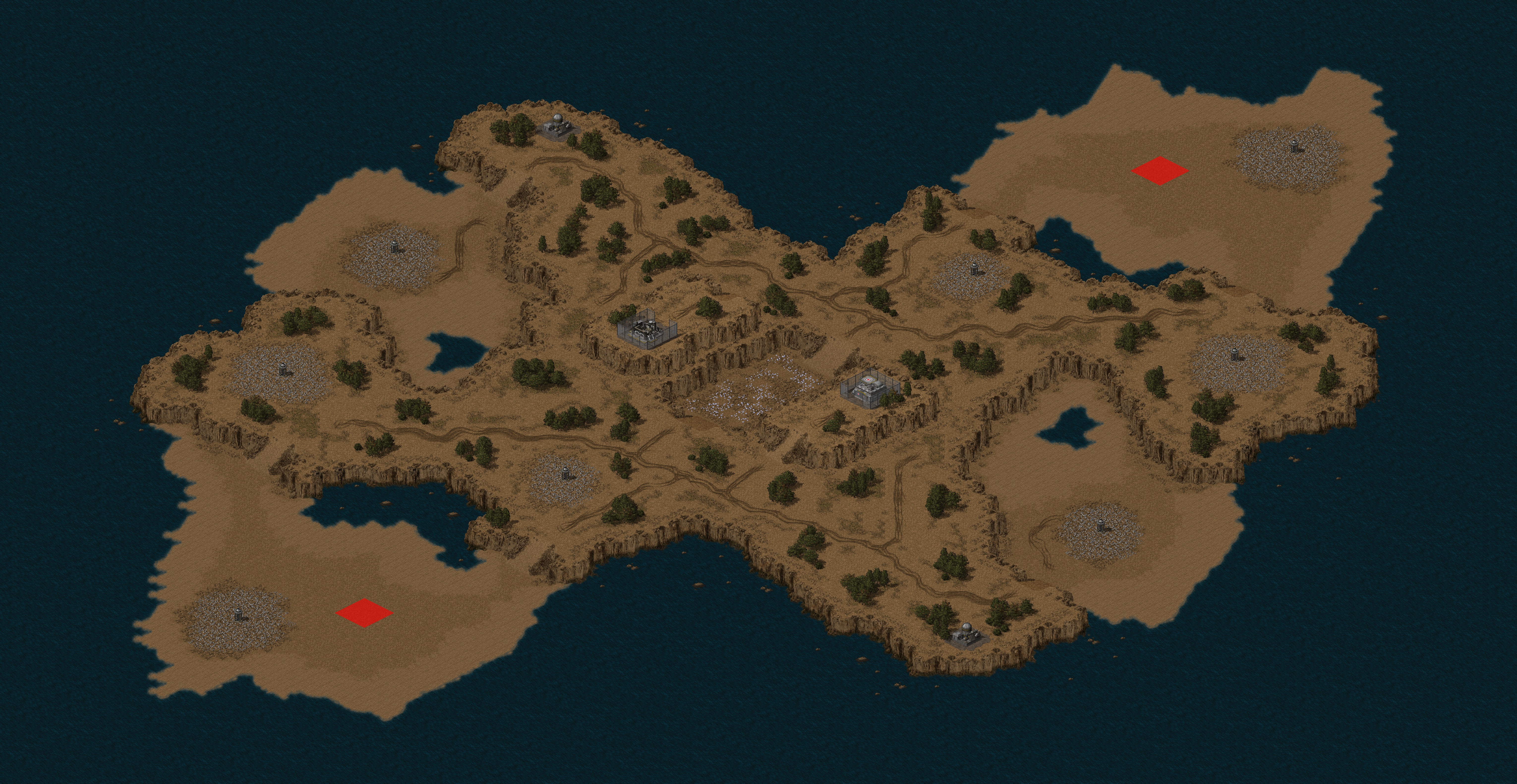 Rendered map: Blistering Sands