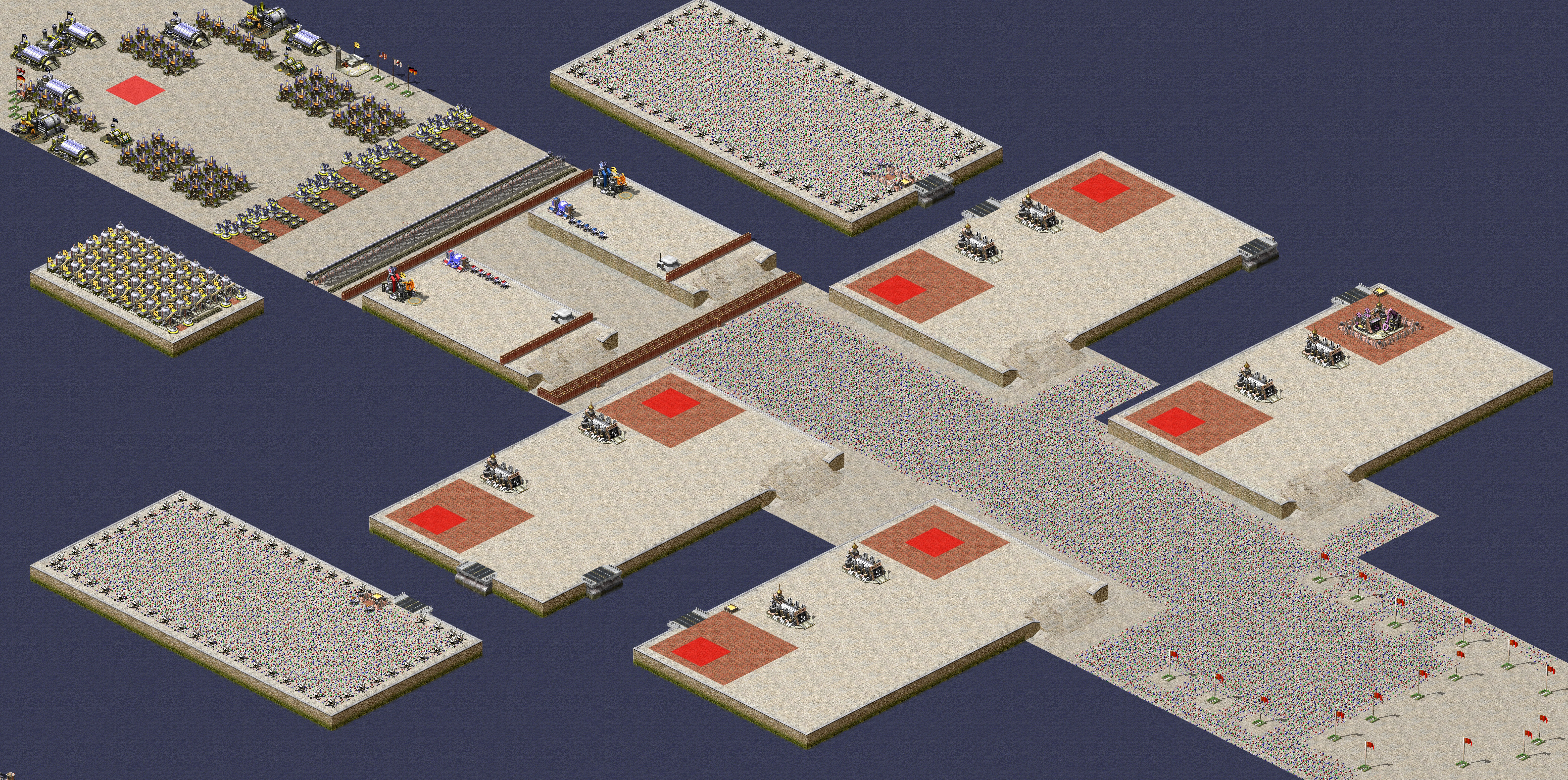 Rendered map: 1 Allied 7 Soviet