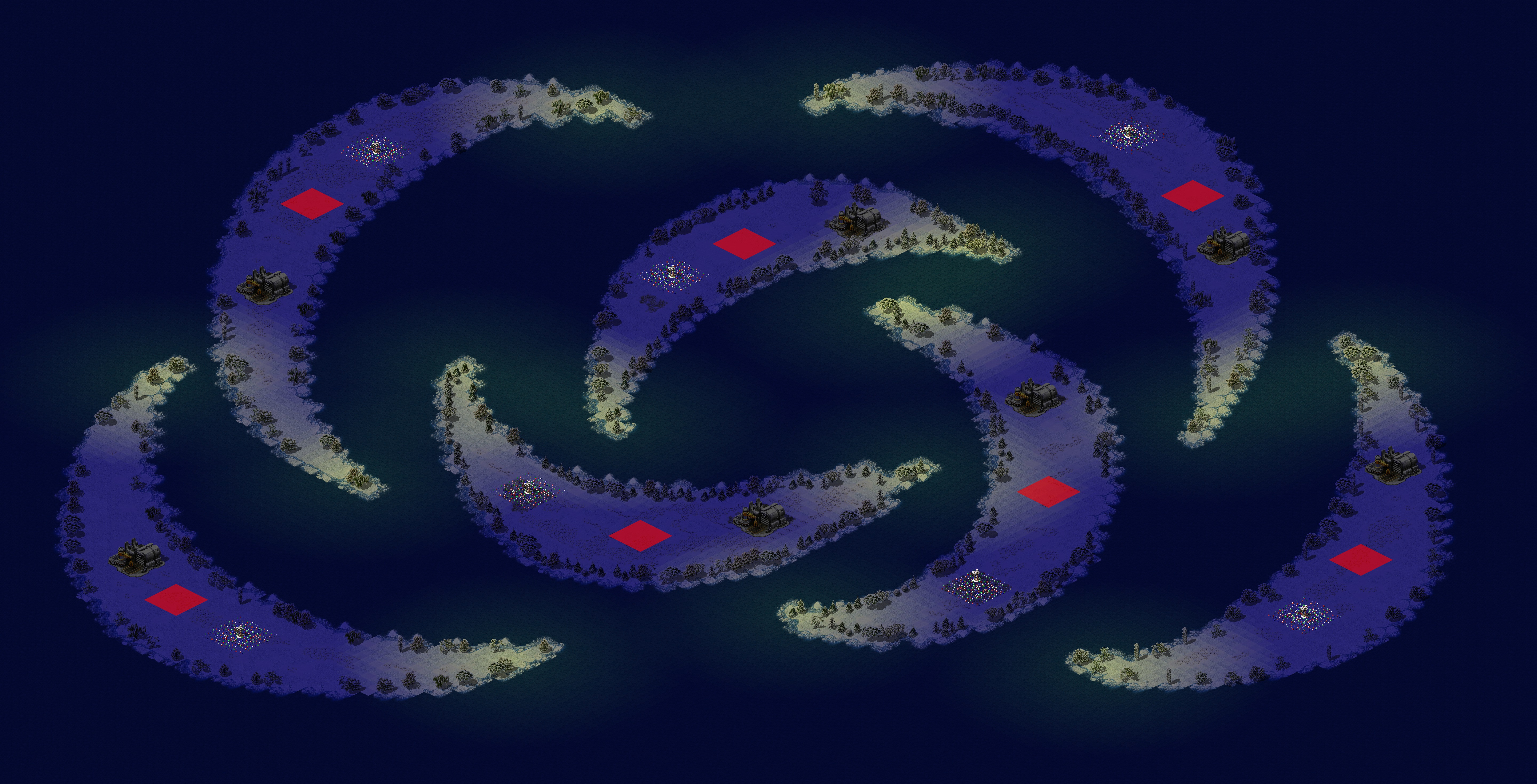 Rendered map: Linear Lake