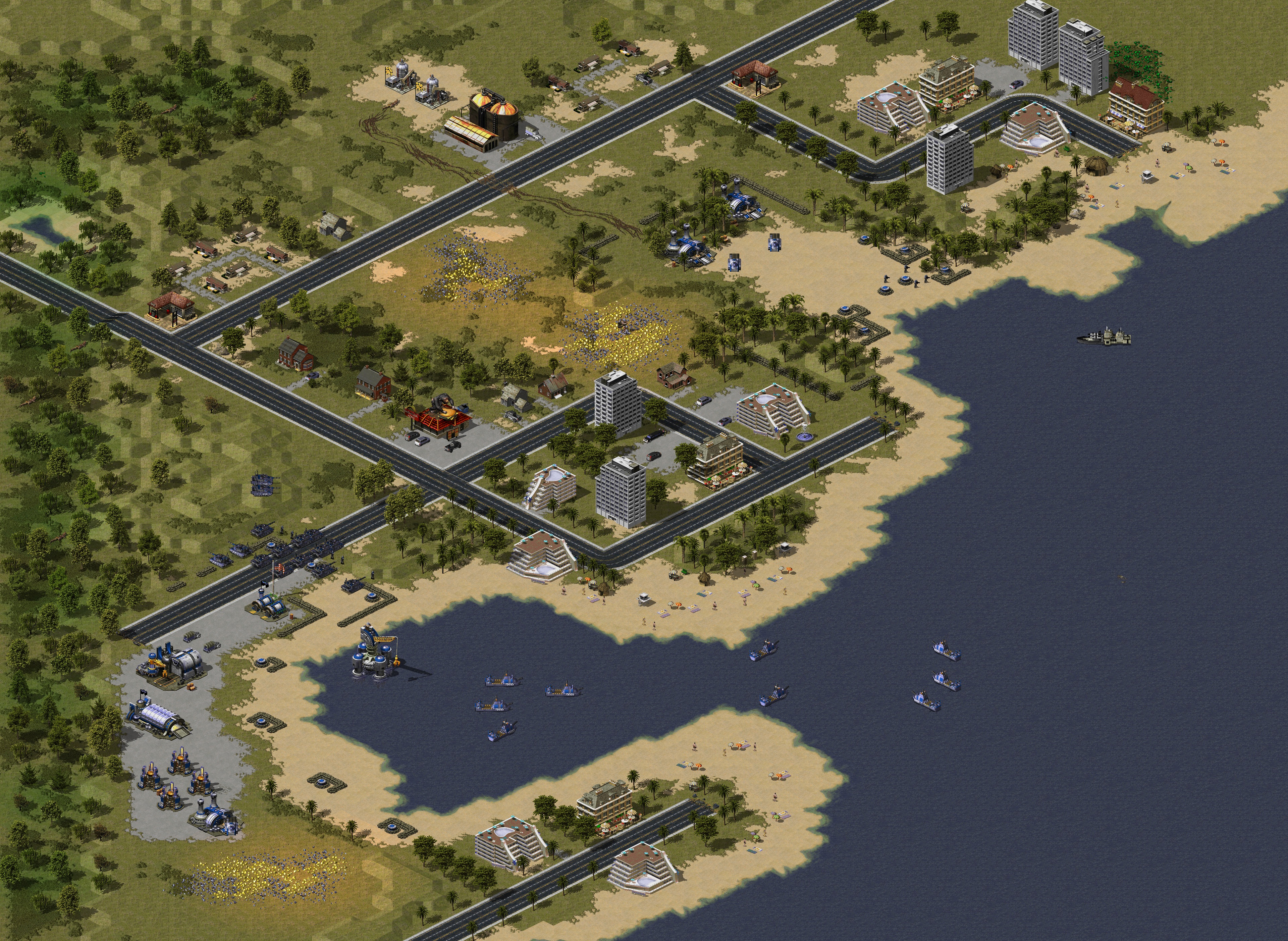 Rendered map: Soviet Mission 2: Hostile Shore