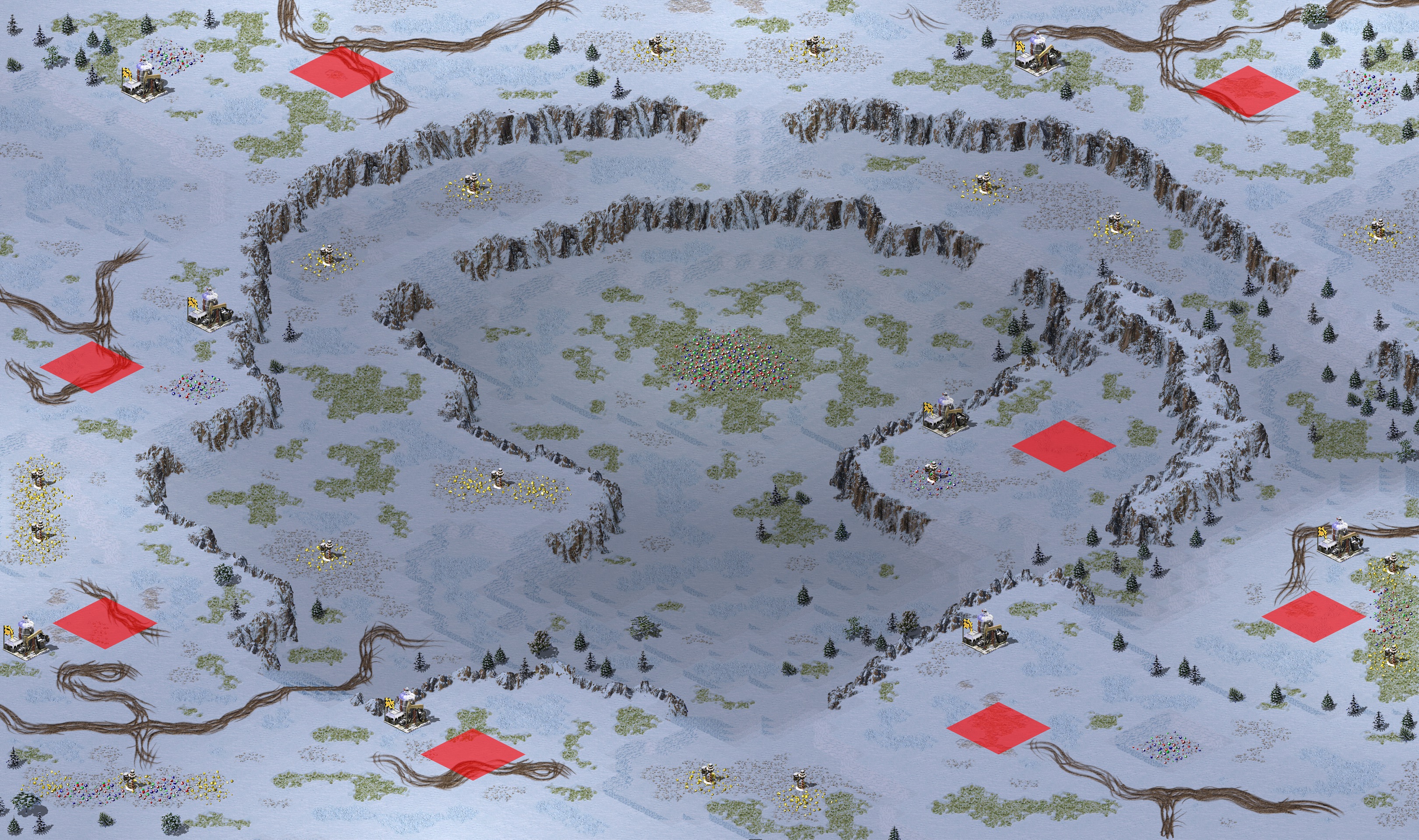 Rendered map: 冰天小雪地