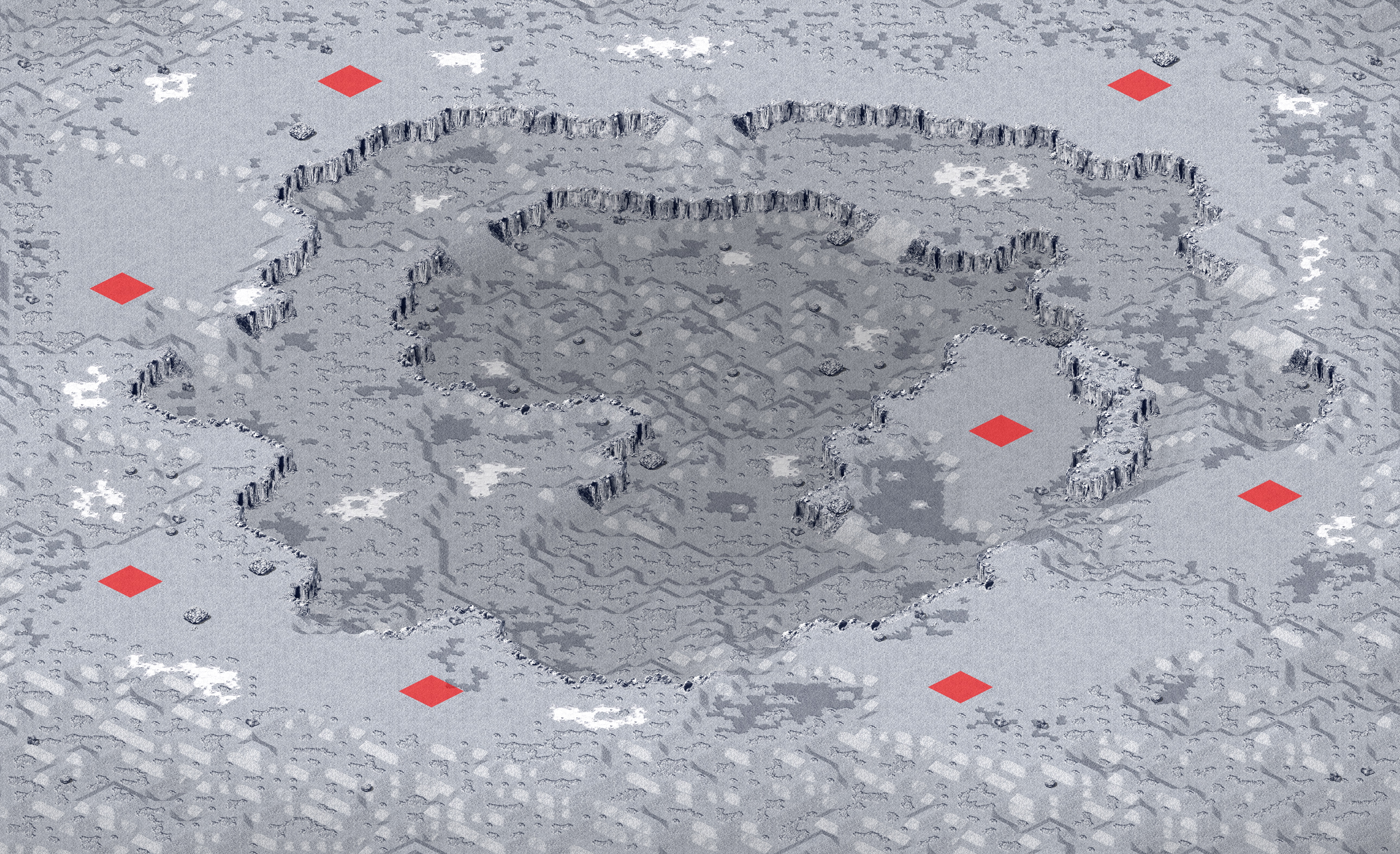 Rendered map: Lunar Crater (8)
