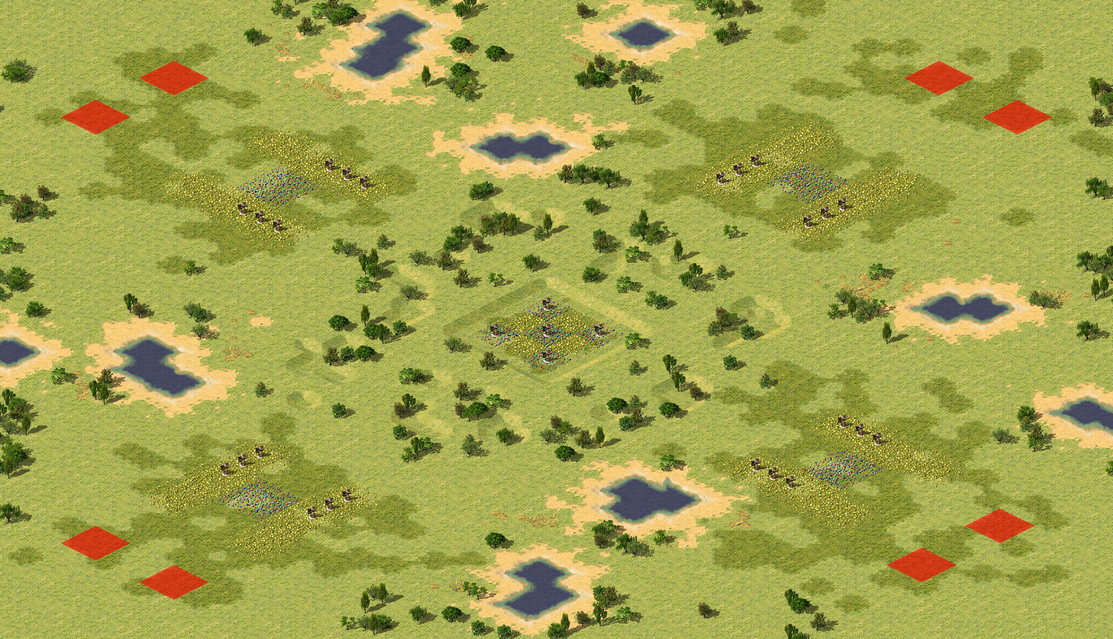 Rendered map: [2V2V2V2] 两人一个角落（预设版）