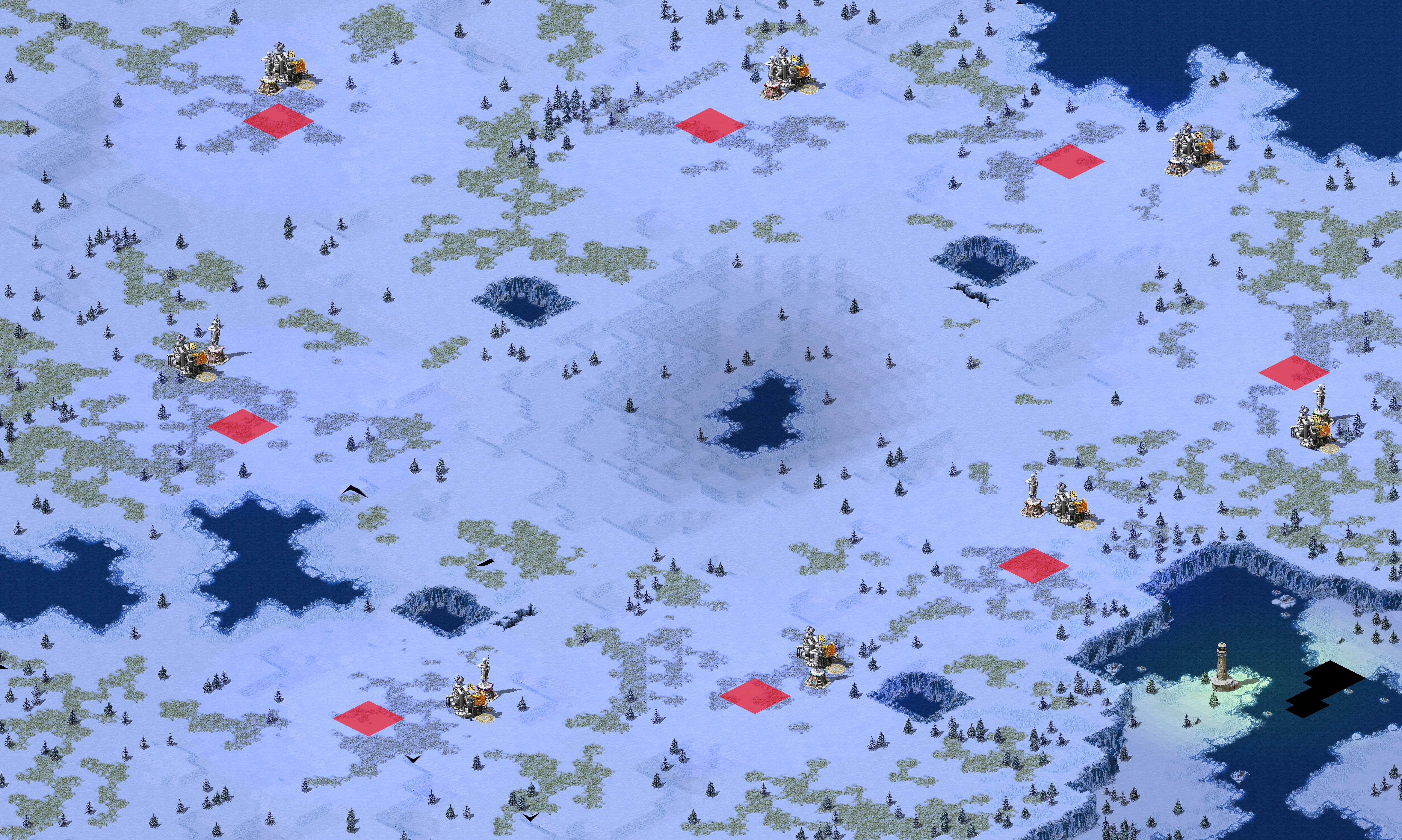 Rendered map: Polar Contest (Survival Mode)