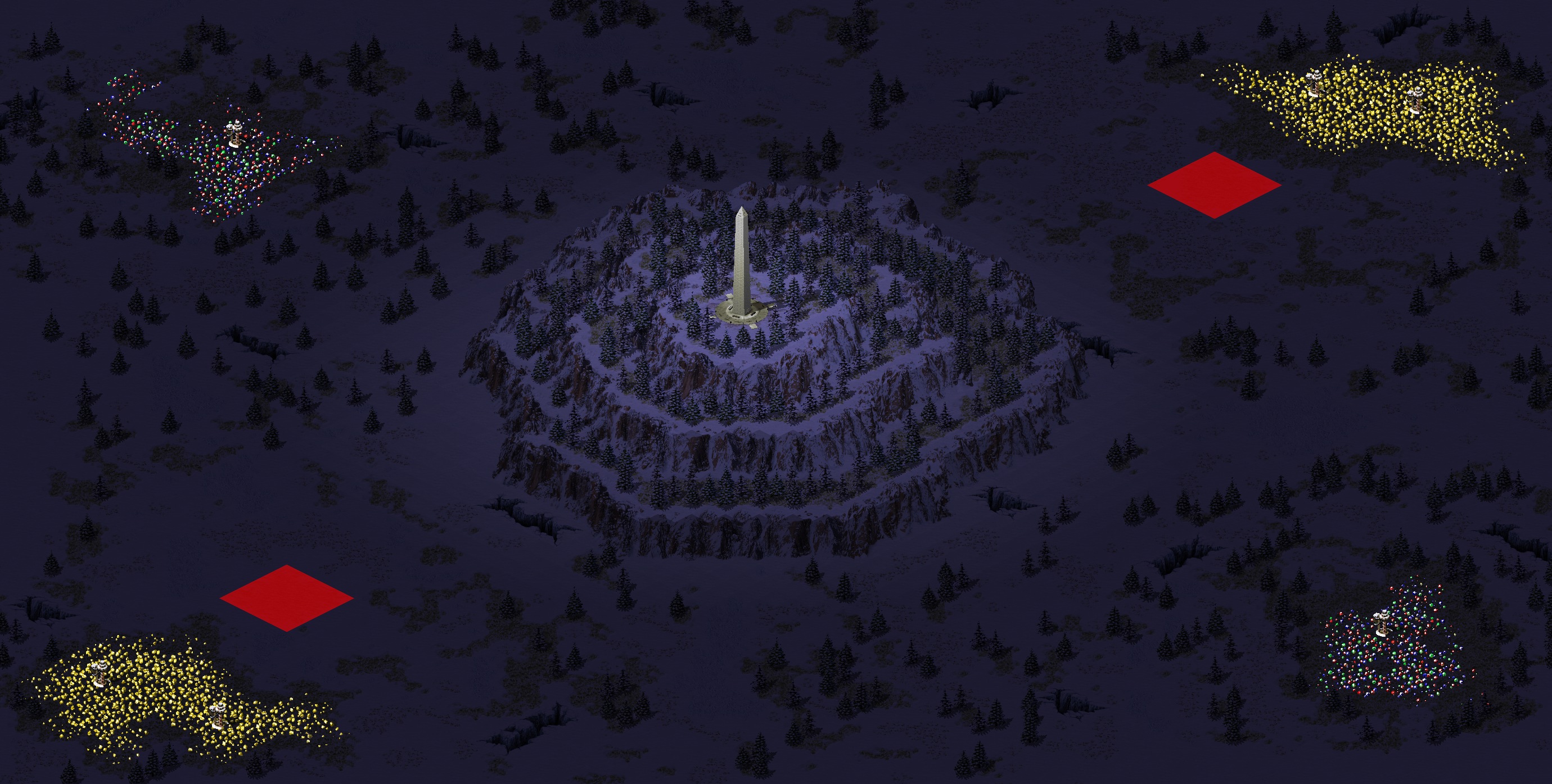 Rendered map: The tower of God
