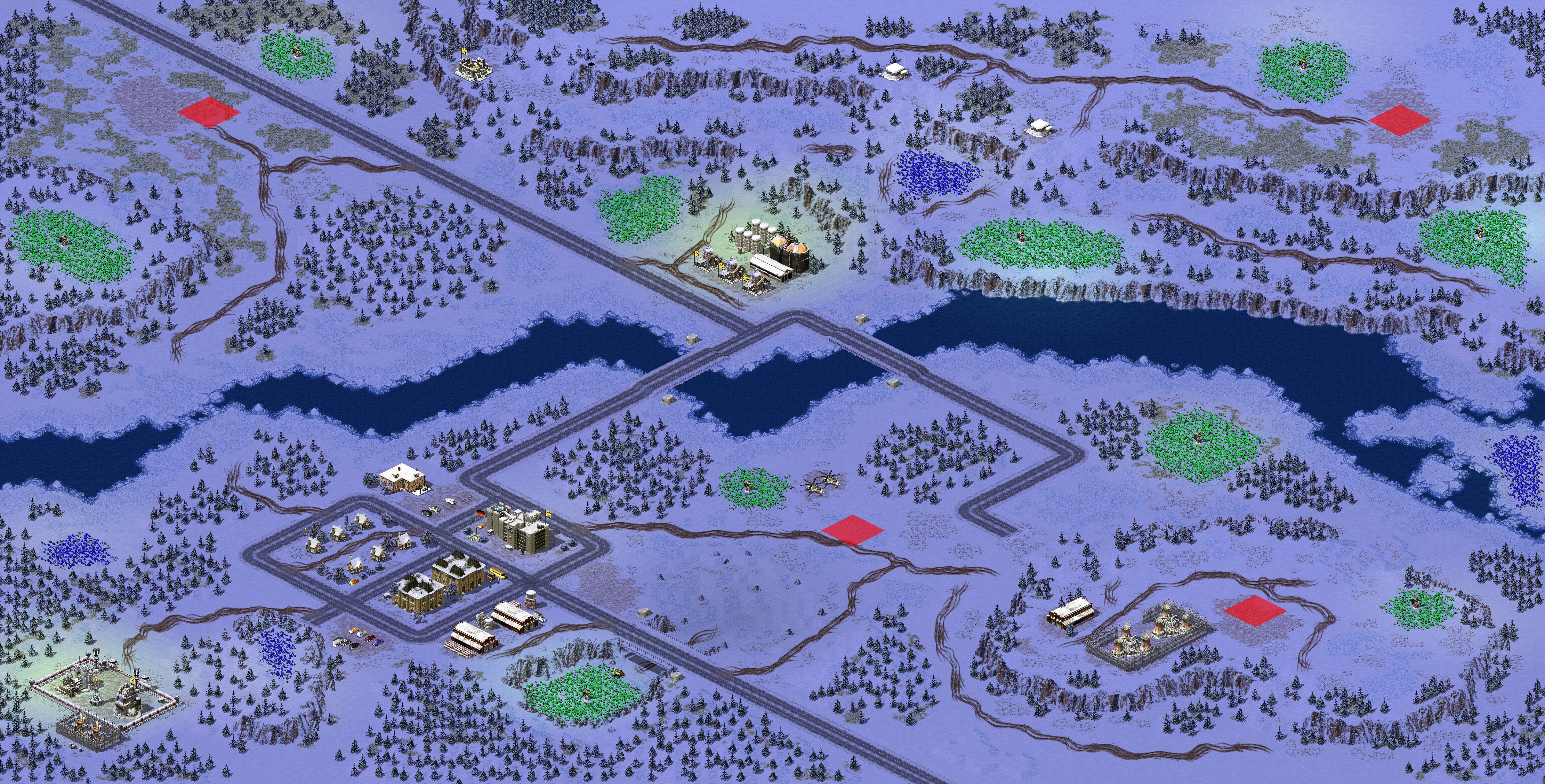 Rendered map: [YR] Soviet Campaign - Map 3