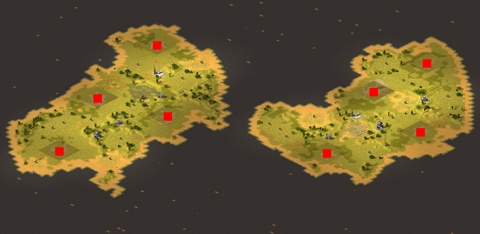 Rendered preview of Large Island Chain 4v4