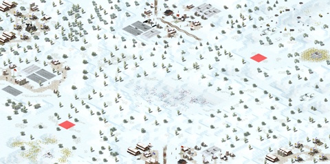 Rendered preview of 坠机的雪地村庄