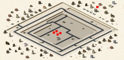 Rendered preview of Challenge Mode - Giant City Ruins Easy