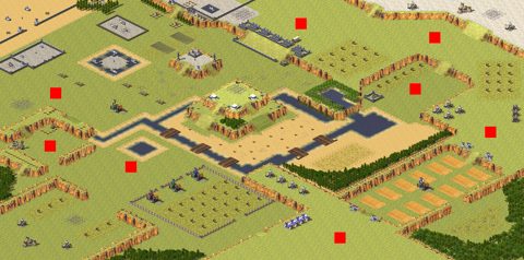 Rendered preview of Qi Mountain March 4v4 No Tech