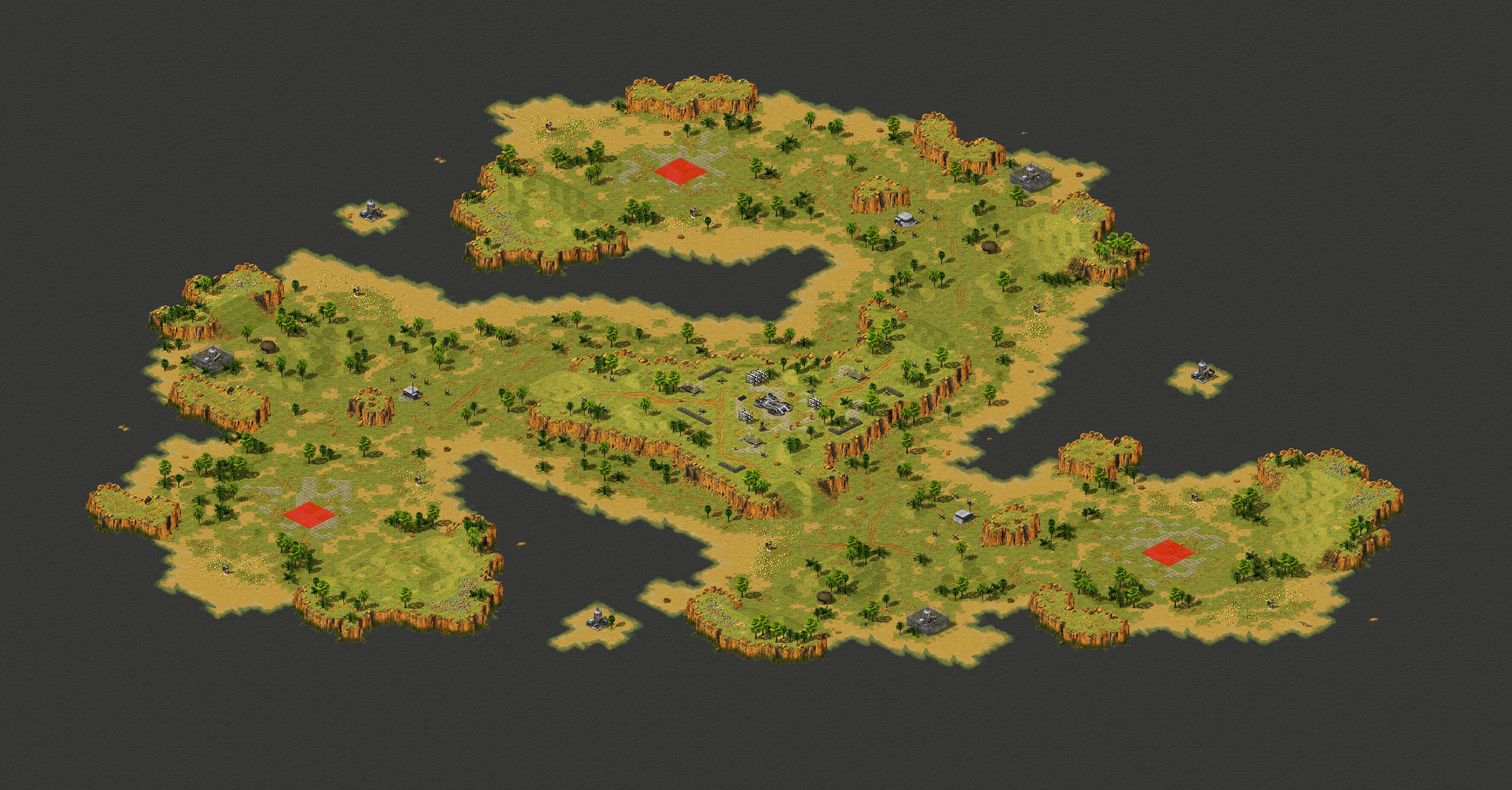 Rendered map: Pyroclasm