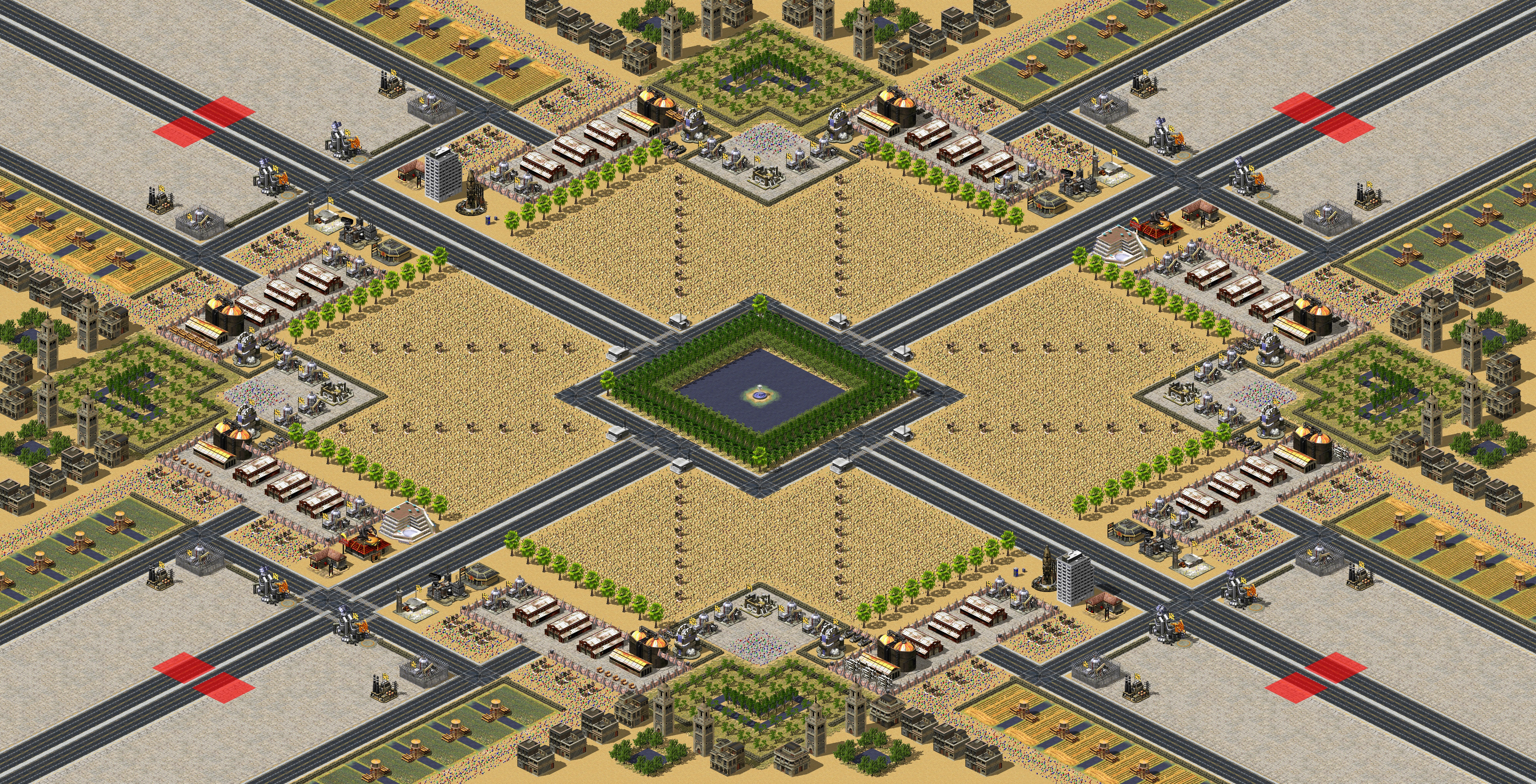 Rendered map: Desert Battle