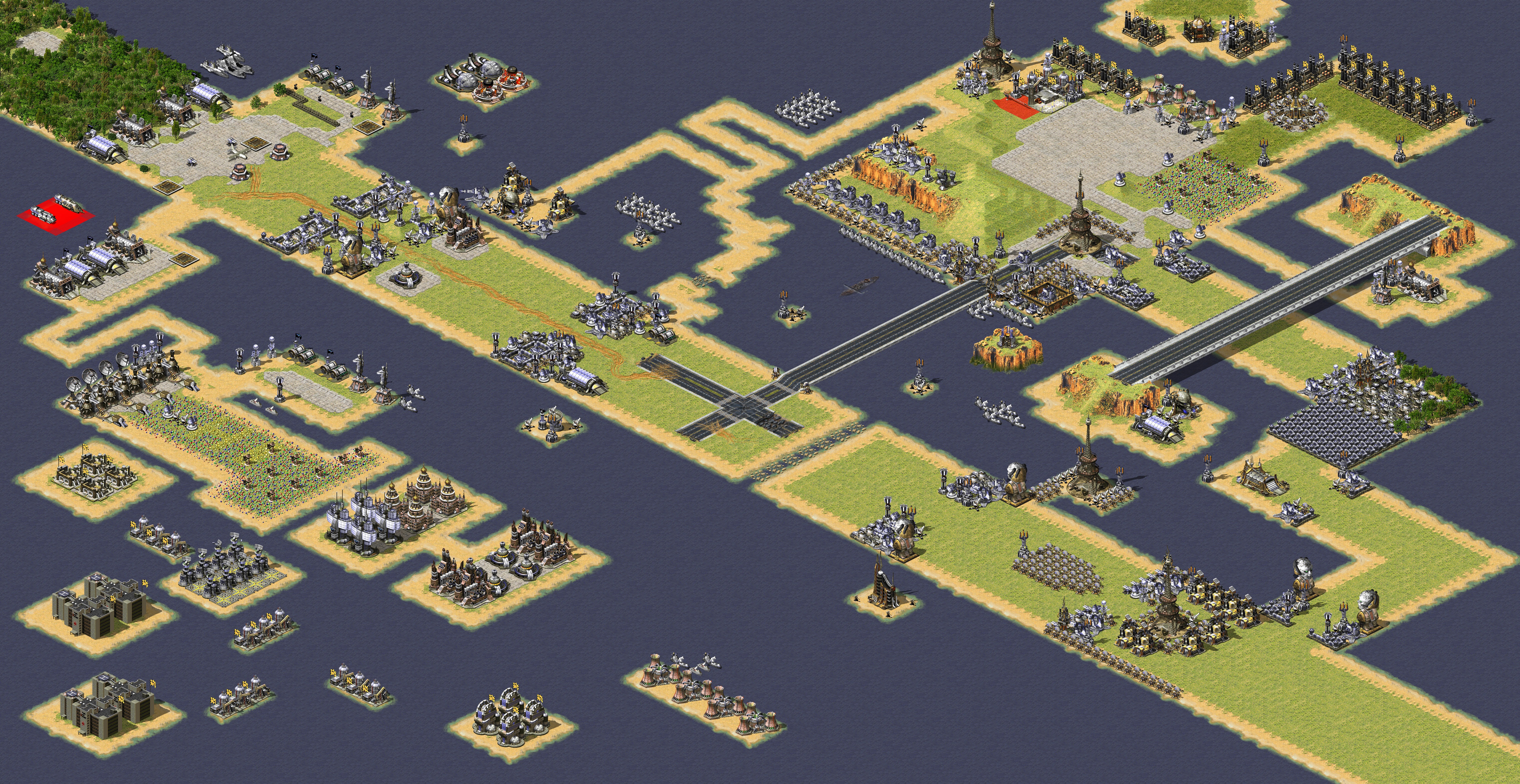 Rendered map: step