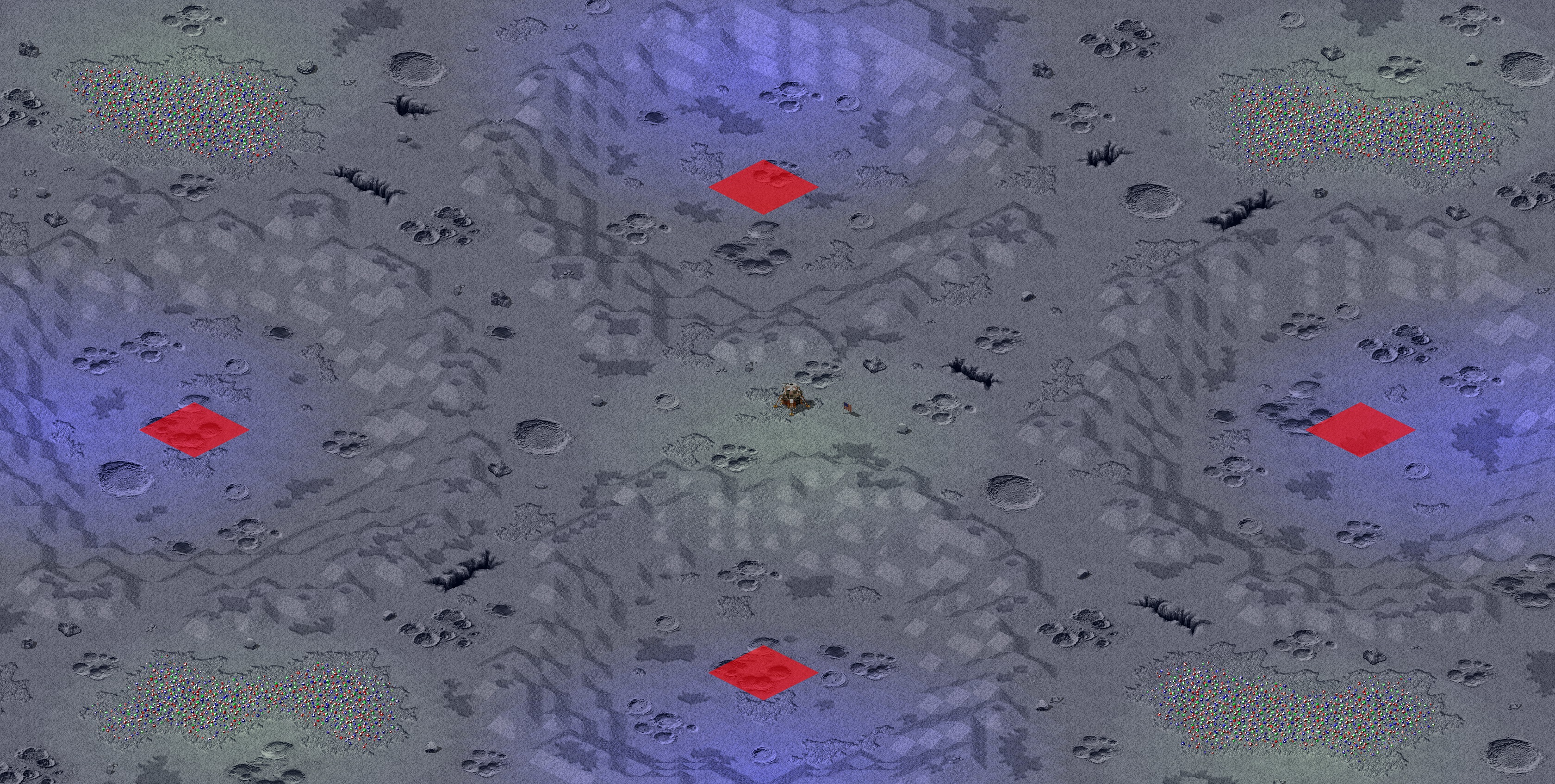 Rendered map: Moon Patrol