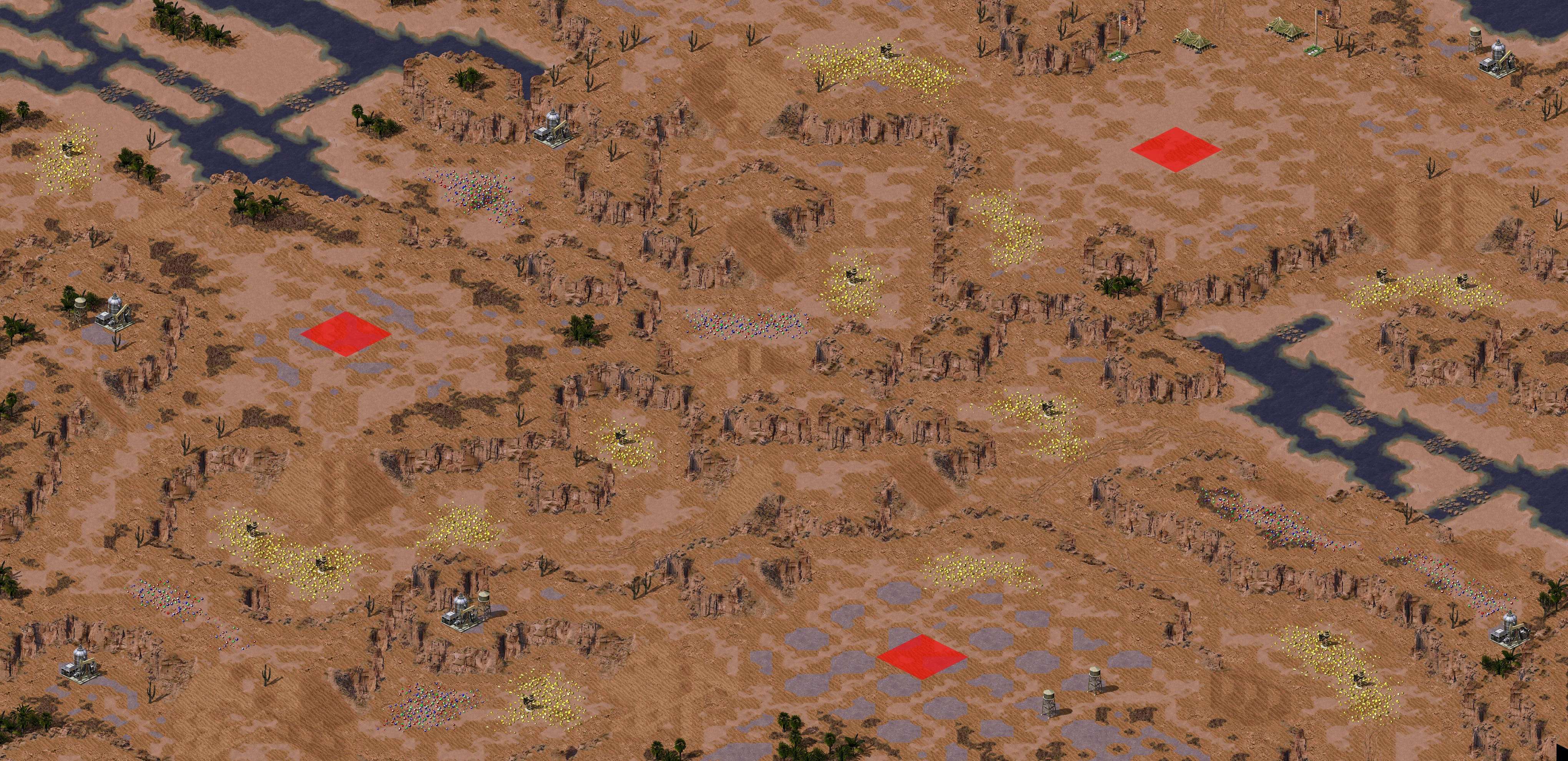Rendered map: Minos Desert