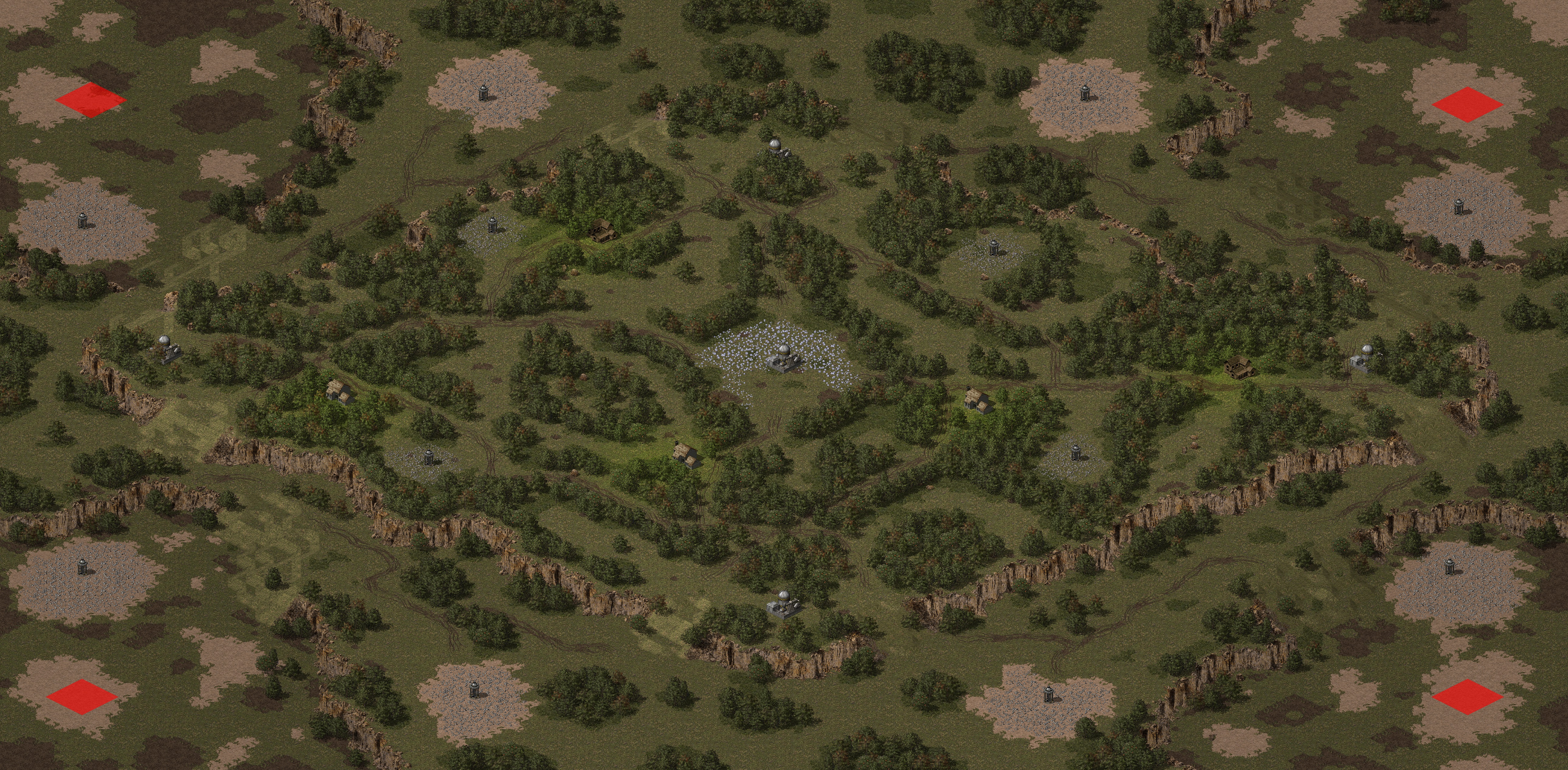 Rendered map: Four Corners
