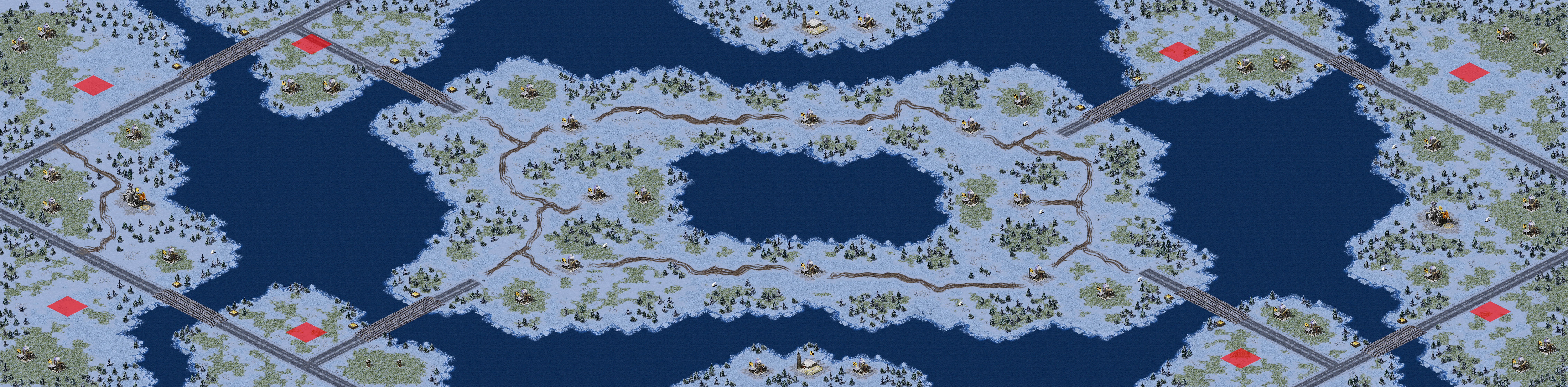 Rendered map: Snow Archipelago