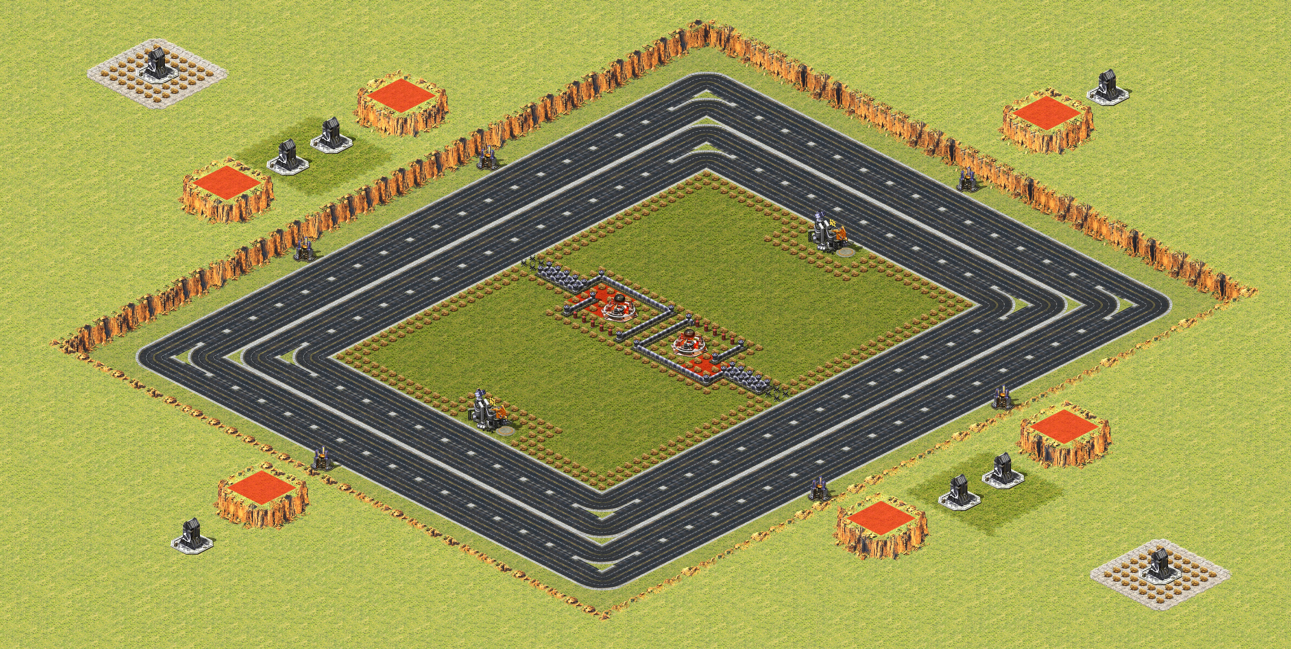 Rendered map: 2 Escape 6 Chase Comeback