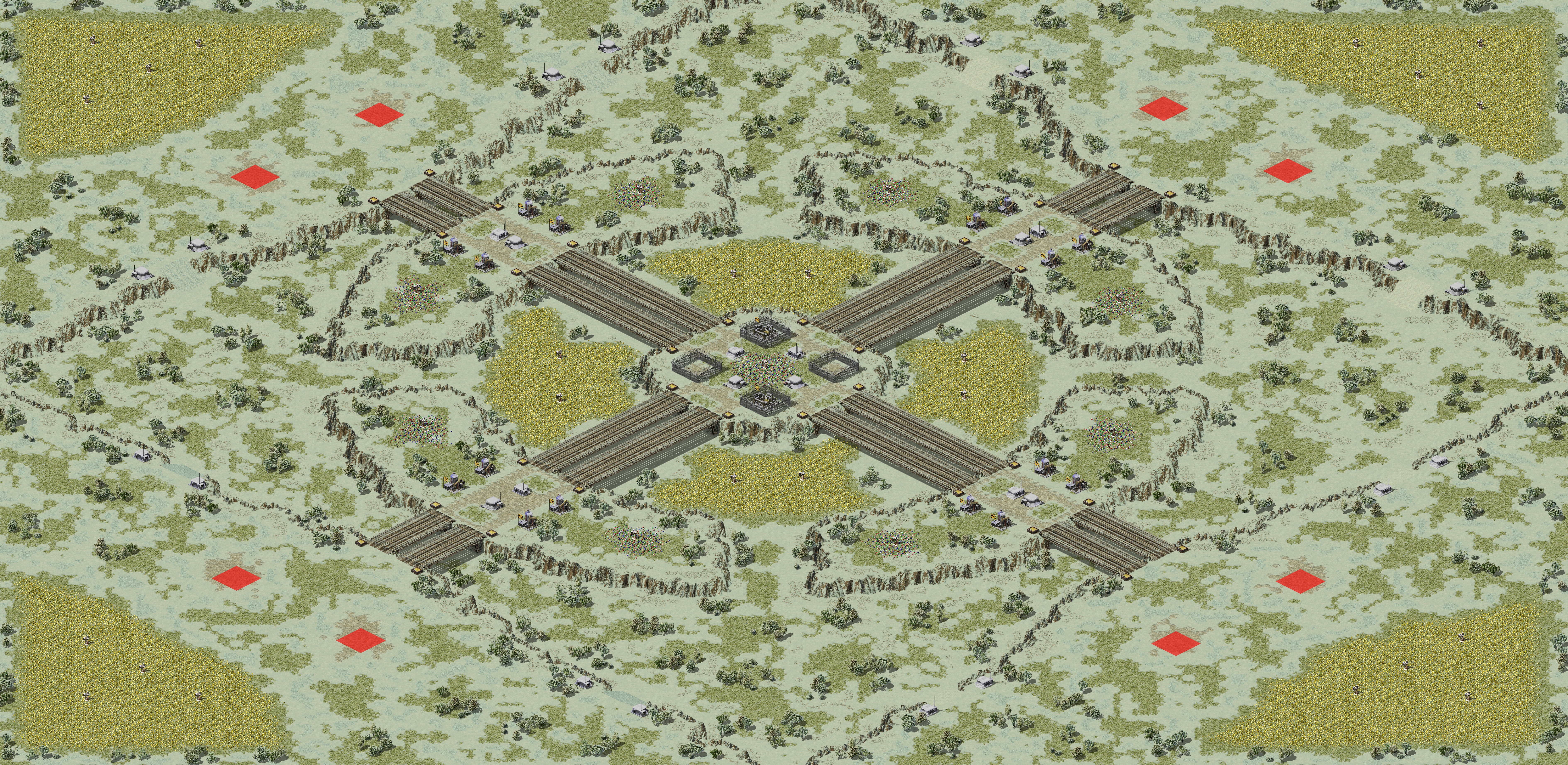 Rendered map: (8) Crosshair