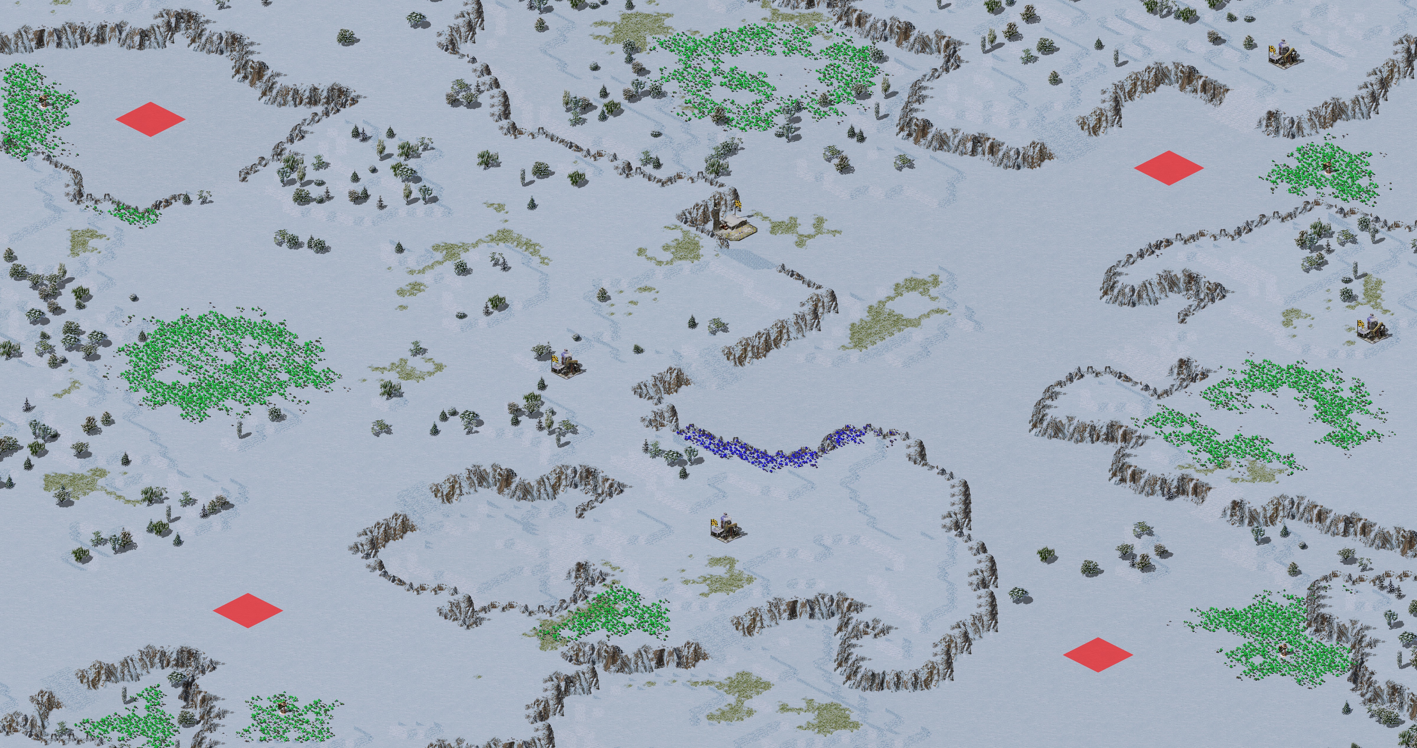 Rendered map: [RA2] Allied Campaign: European Theater - Map 2