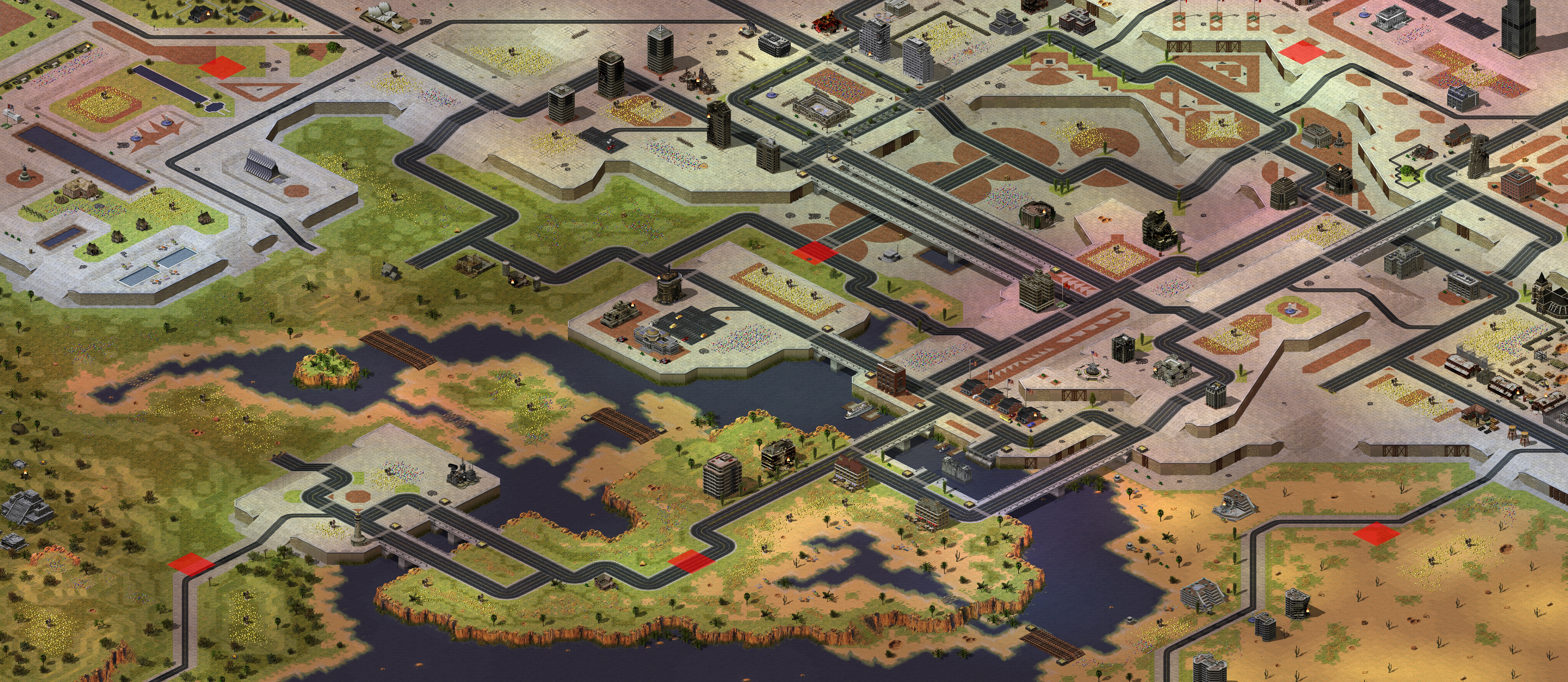Rendered map: Eastbound Roads (6)