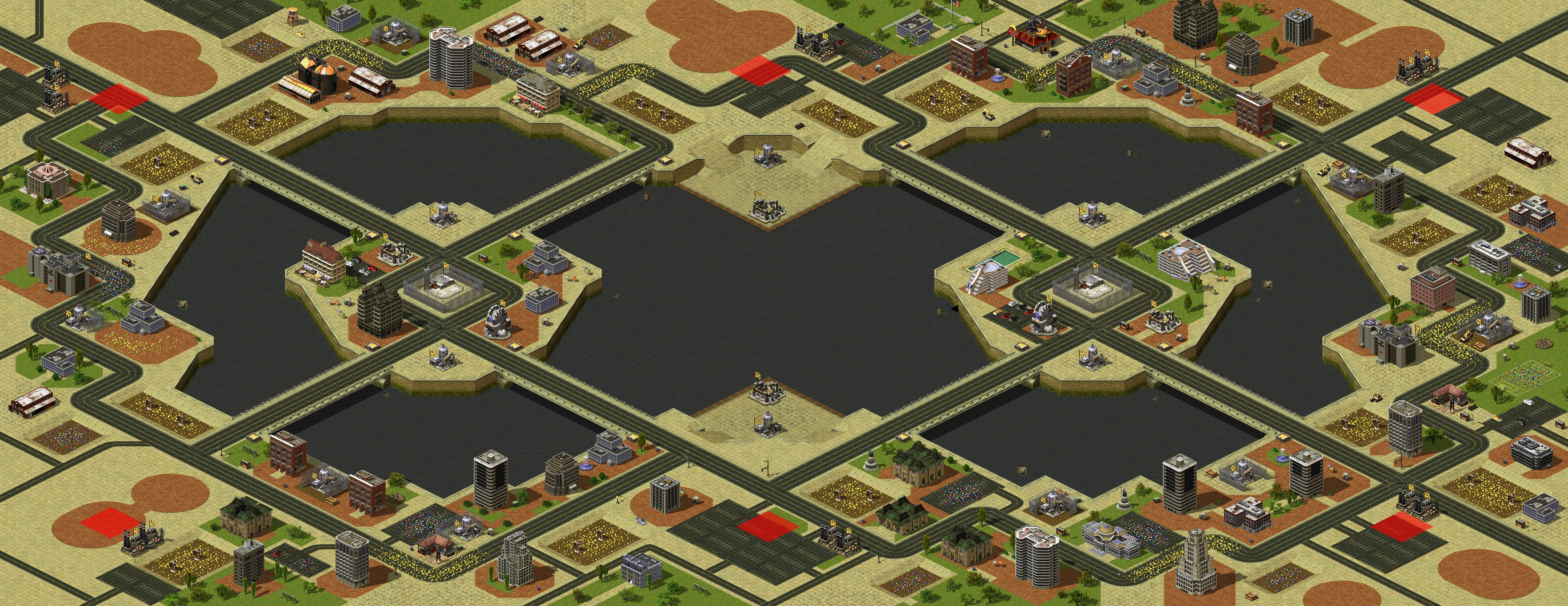 Rendered map: Streets of Gold 2